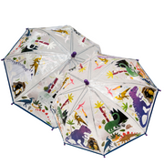 Transparent Color Changing Umbrella - Dino