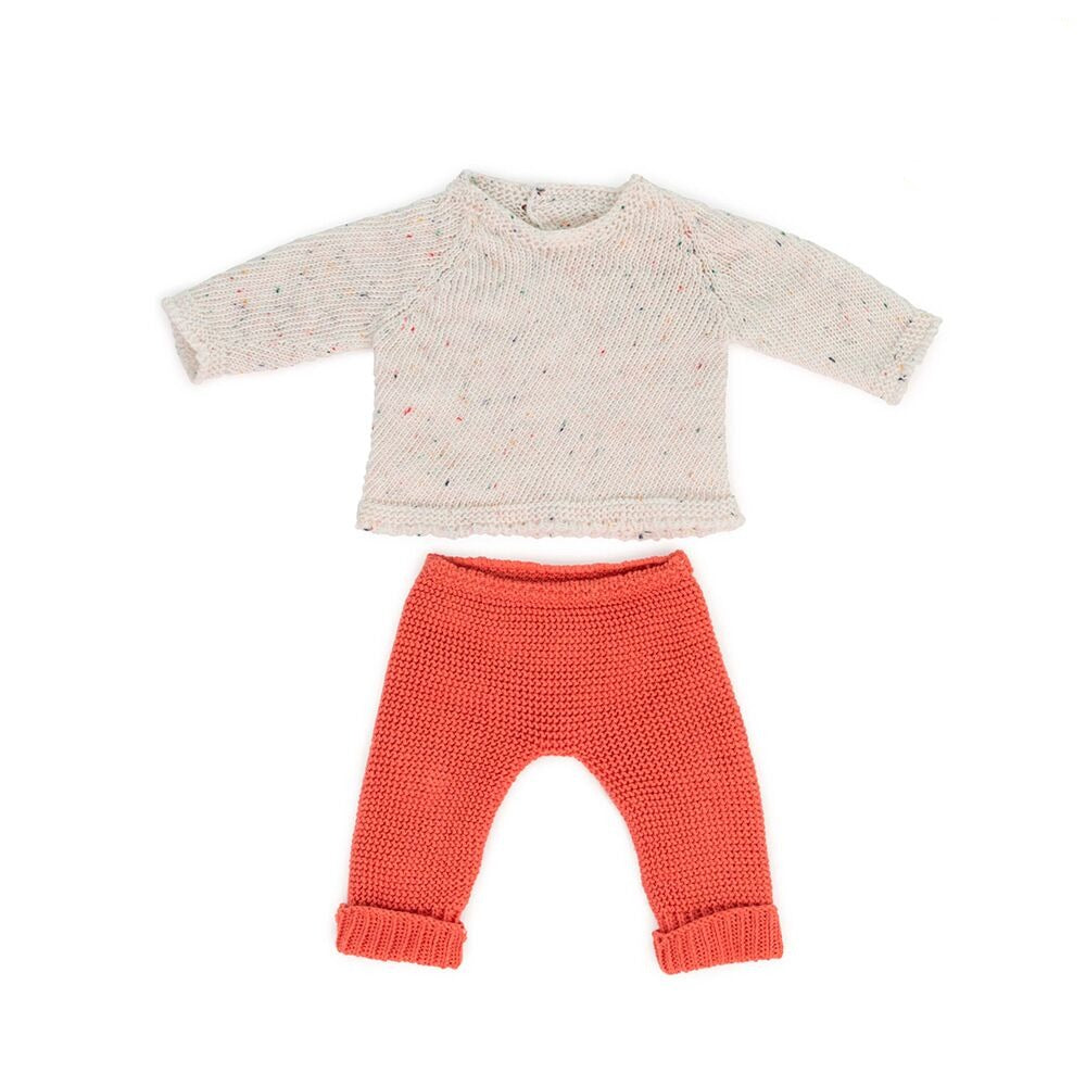 Miniland Knitted Doll Outfit 15" – Sweater & Trousers Doll Accessories