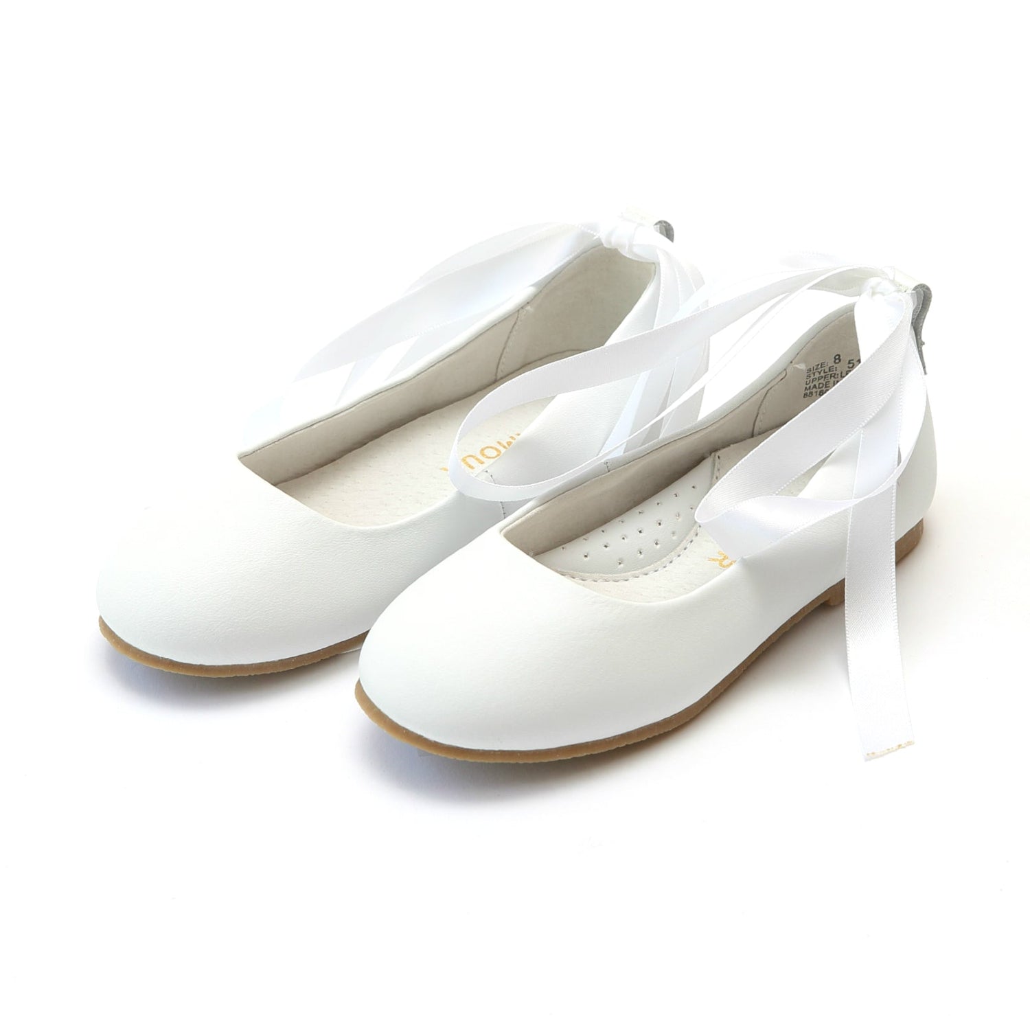 L'Amour Sylvie Laced Leather Flat Flats
