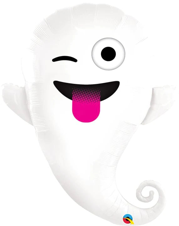 34" Emoji Ghost Balloon