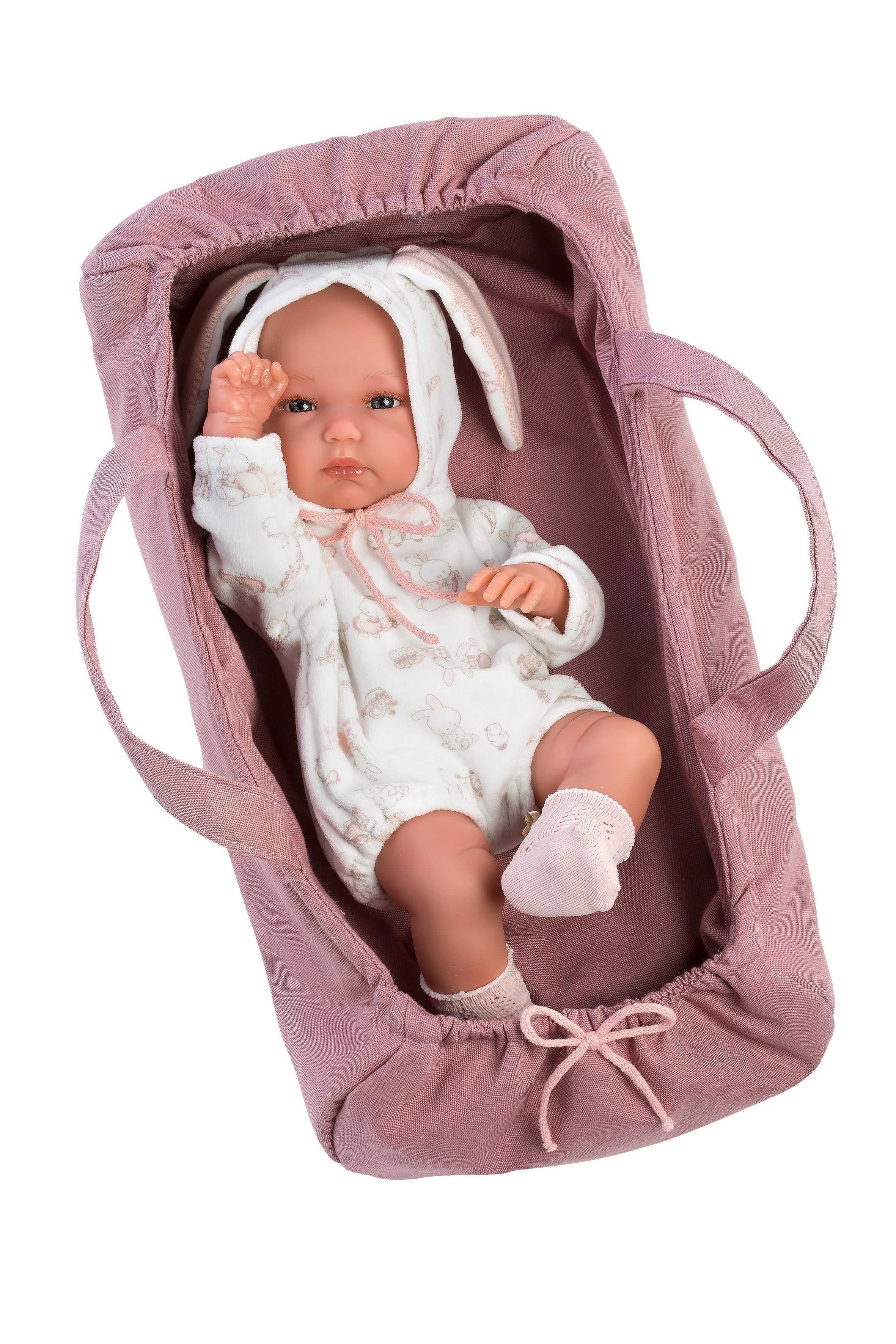 Llorens 13.8" Anatomically-correct Baby Doll Anna With Carrycot Dolls