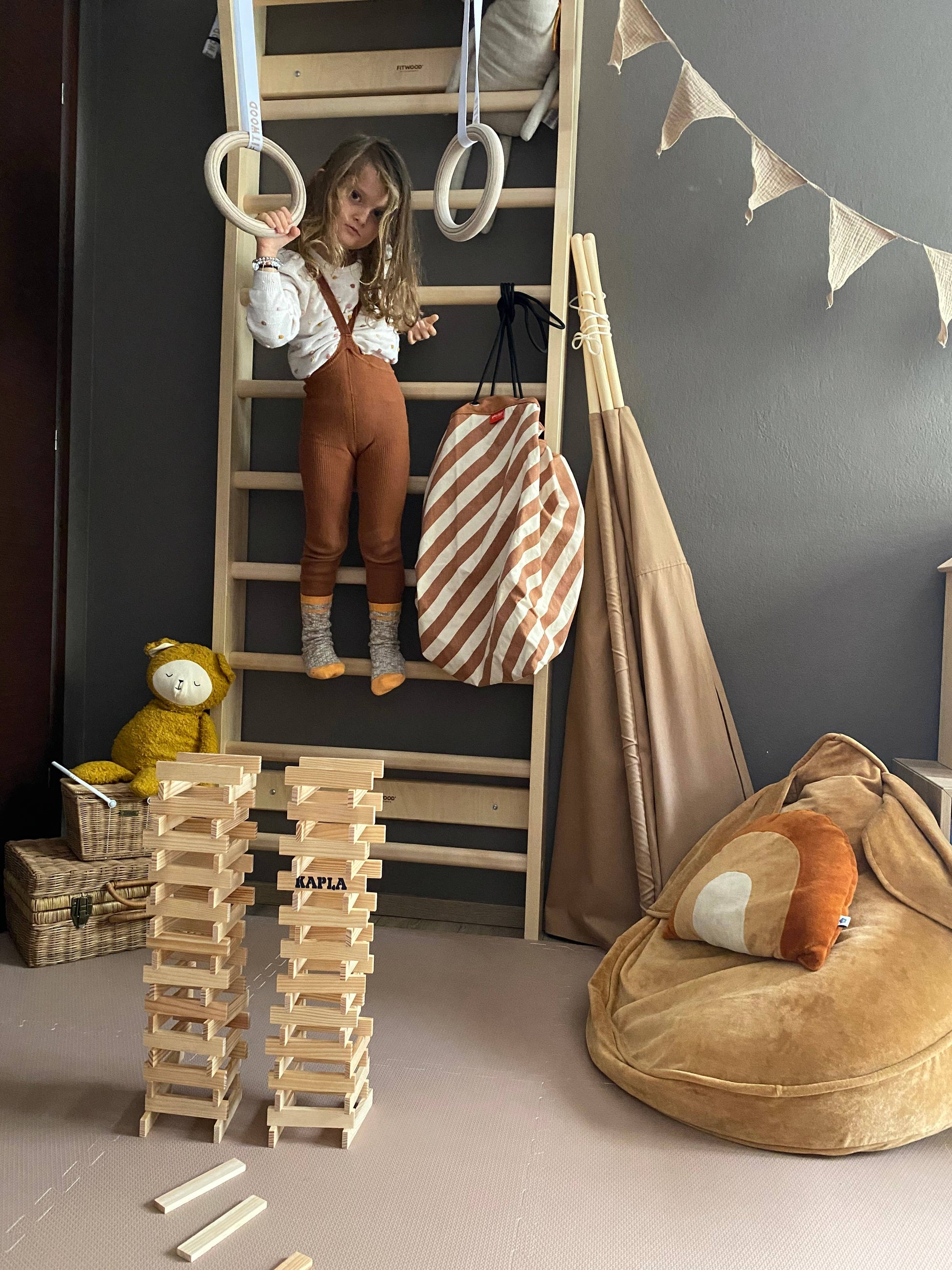FitWood Ulpu Mini Gym Rings Gymnastics Rings