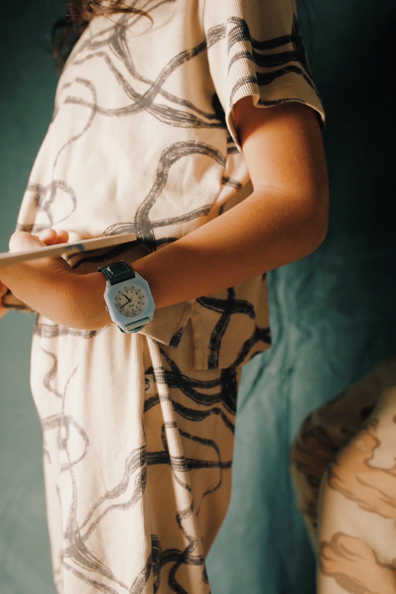 Mini Kyomo Eucalyptus Rain - Green & Blue Watch For Kids Watche