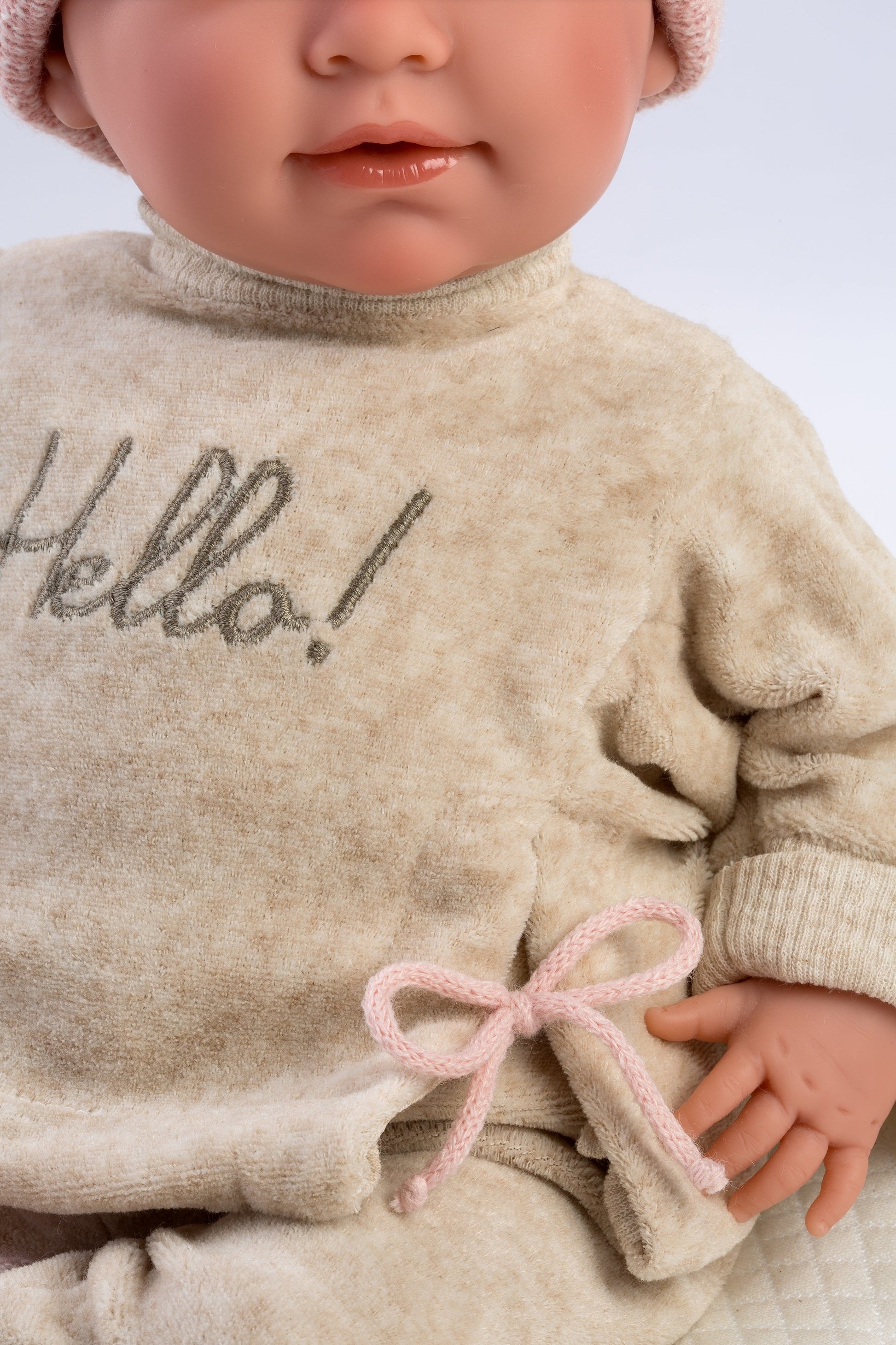 Llorens 16.5" Soft Body Crying Newborn Doll Briana with Cushion Dolls