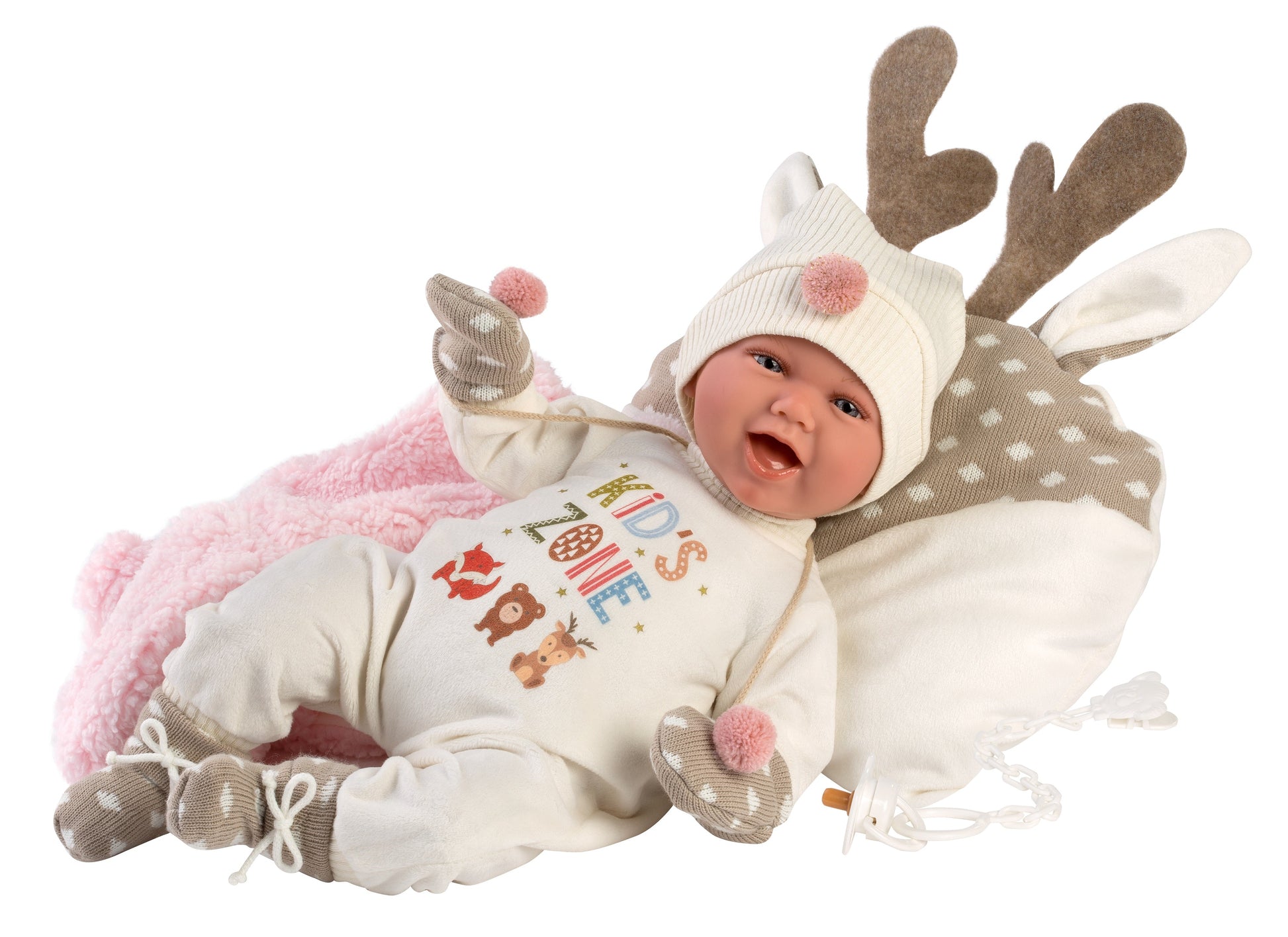 Llorens 16.5" Articulated New Born Kassidy With Cushion Dolls