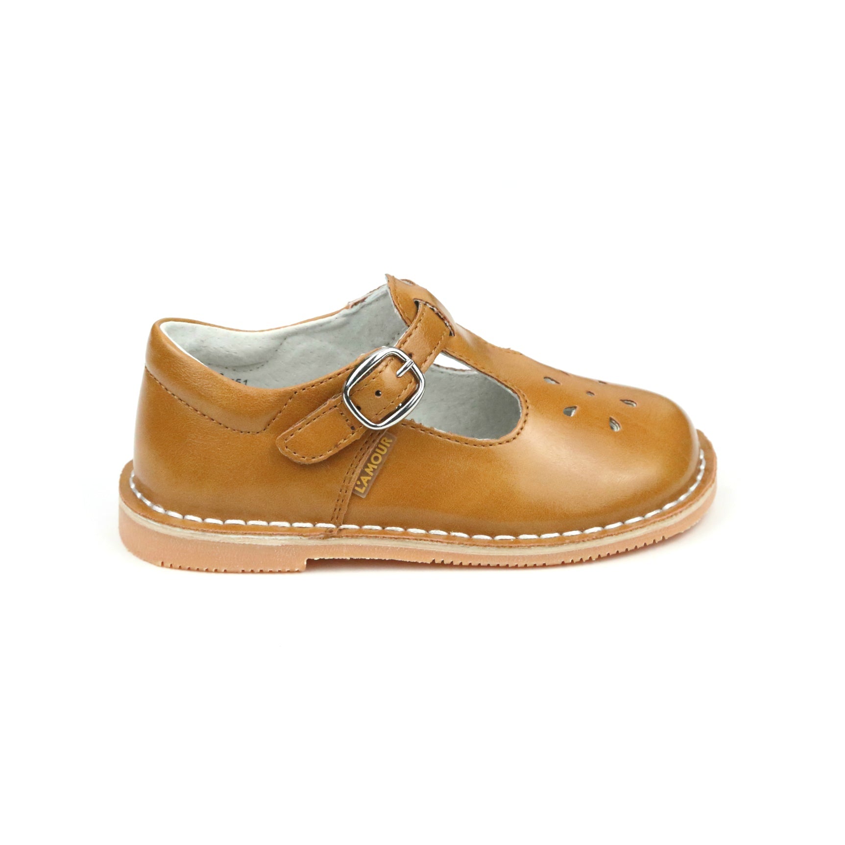 L'Amour Girls Frances T-Strap Classic School Shoe Mary Jane