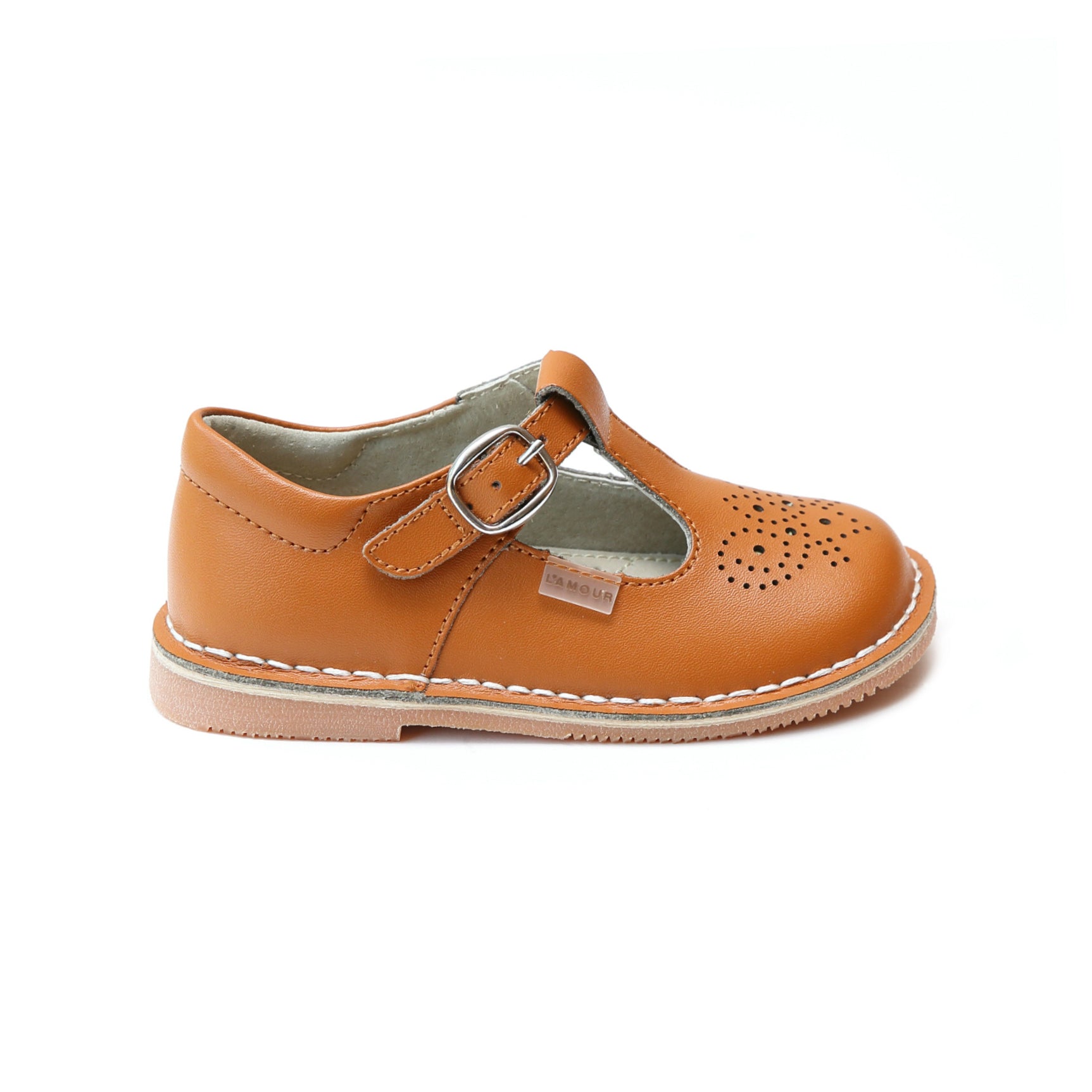 L'Amour Ollie T-Strap Leather Mary Jane Mary Janes