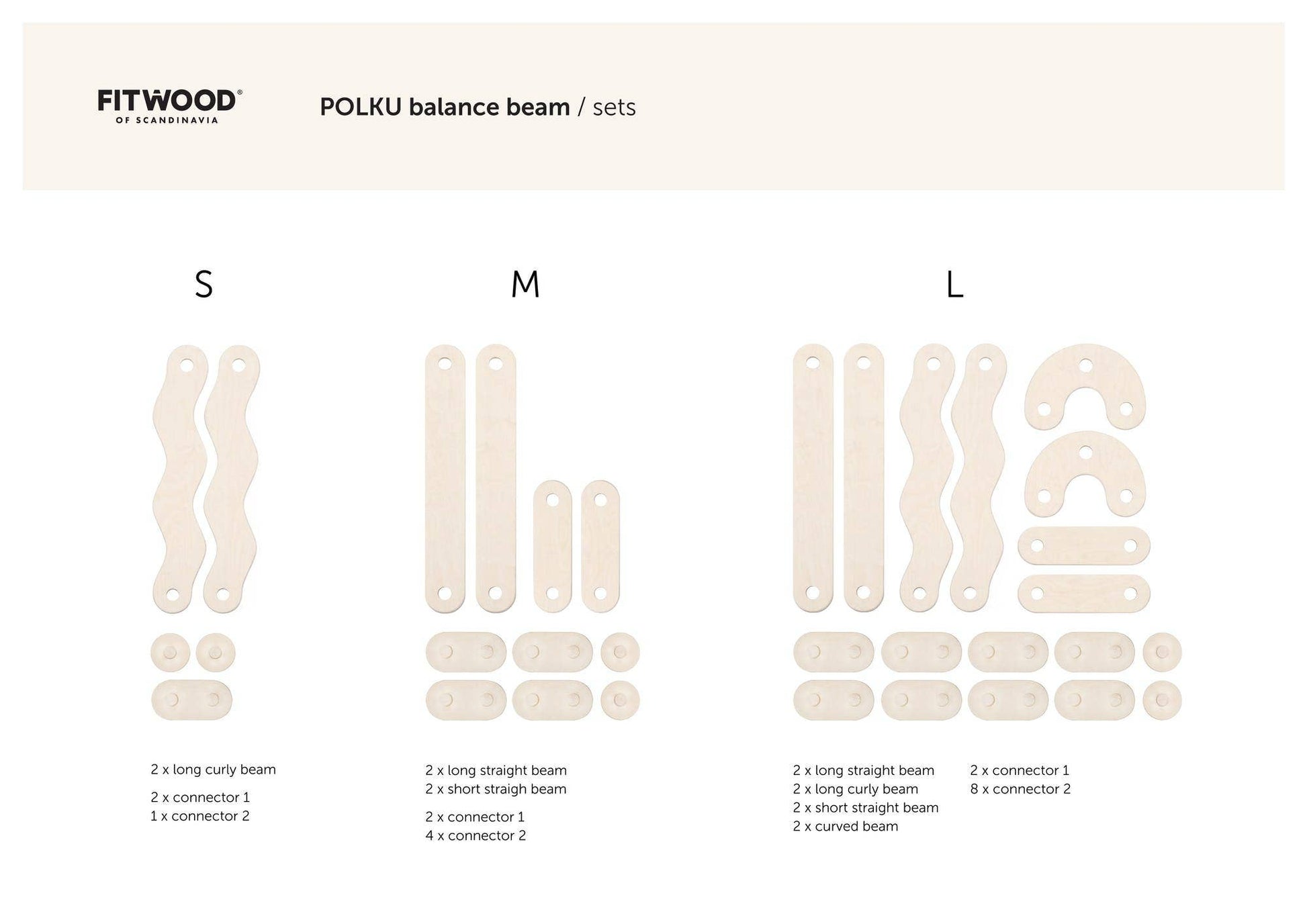 FitWood Polku Balance Beam Balance Boards & Beams