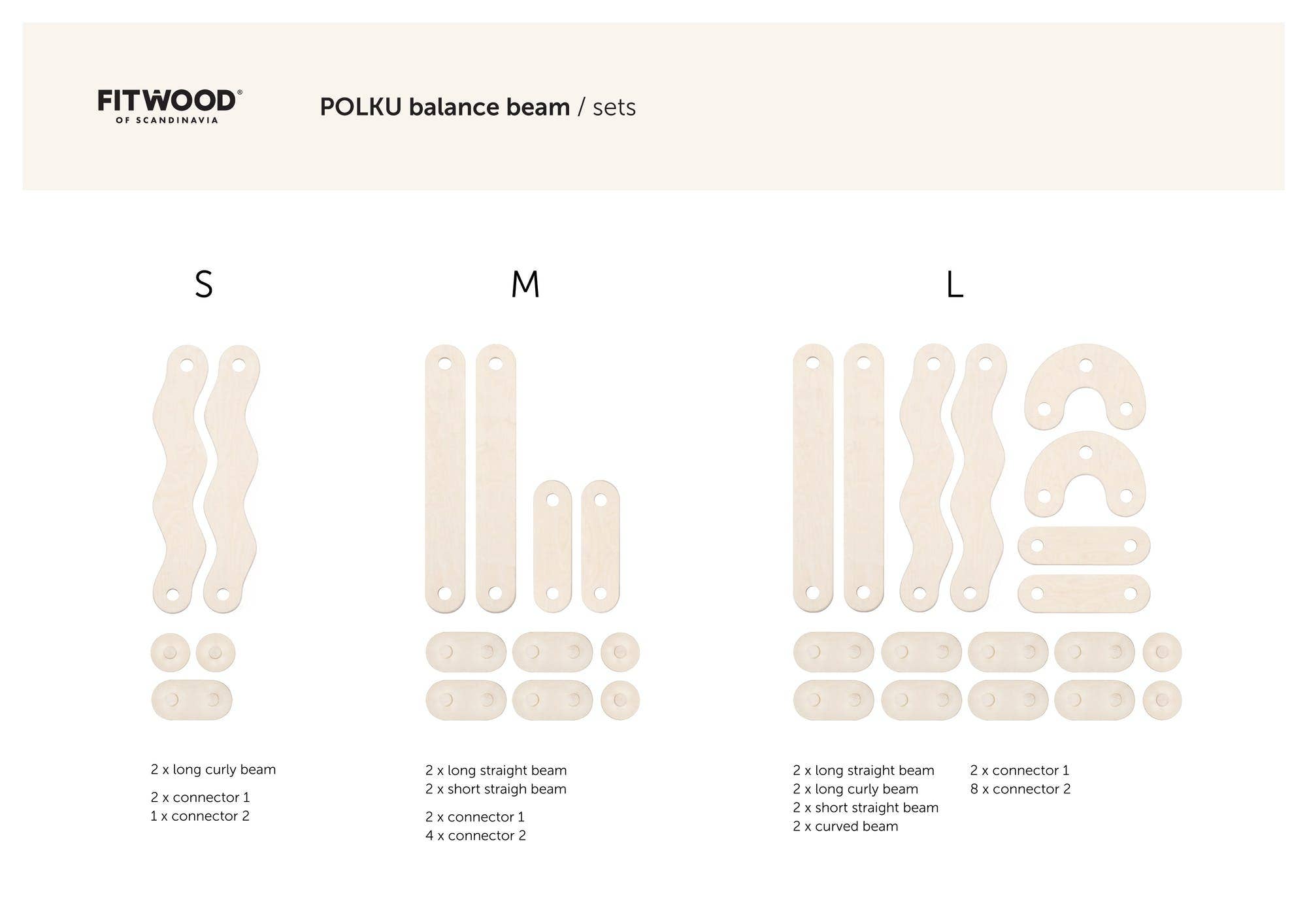 FitWood Polku Balance Beam Balance Boards & Beams