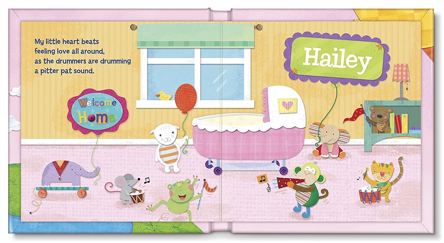 I See Me! Hello World! Personalized Book For Baby Girls 