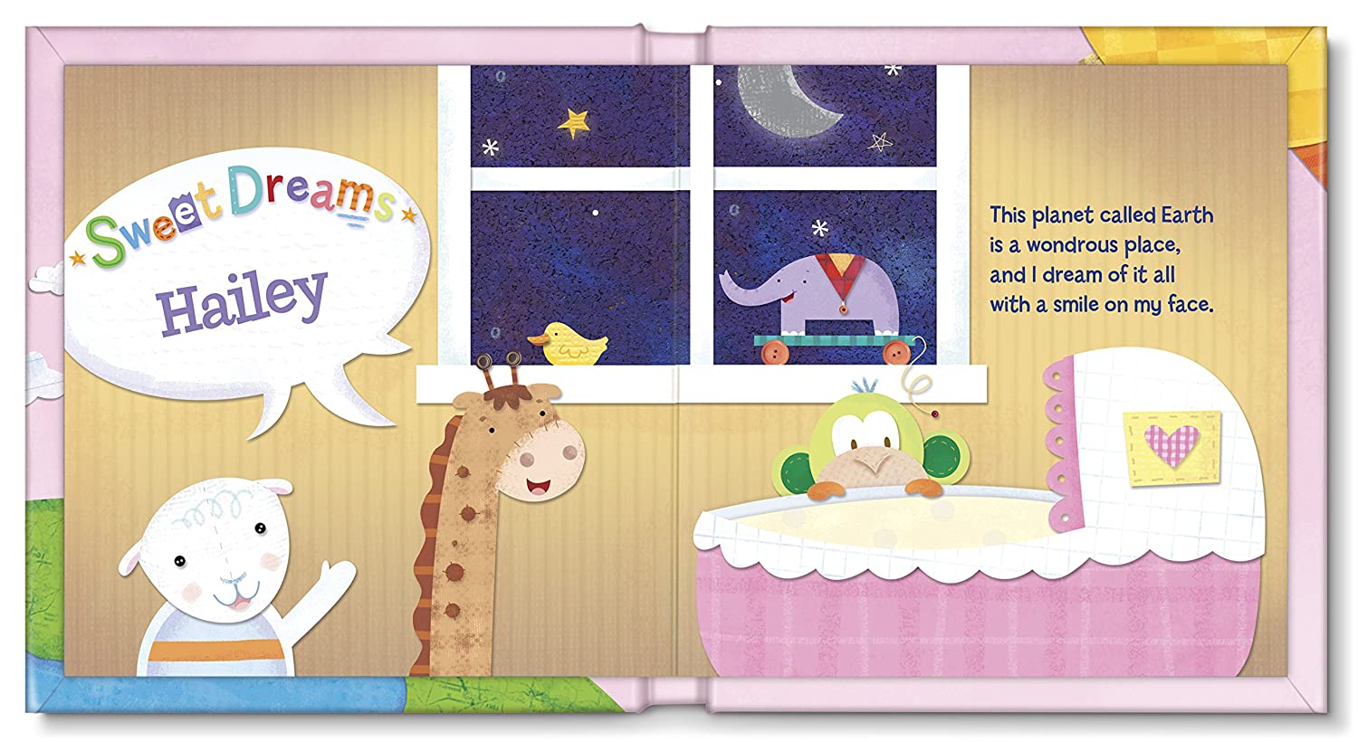 I See Me! Hello World! Personalized Book For Baby Girls 
