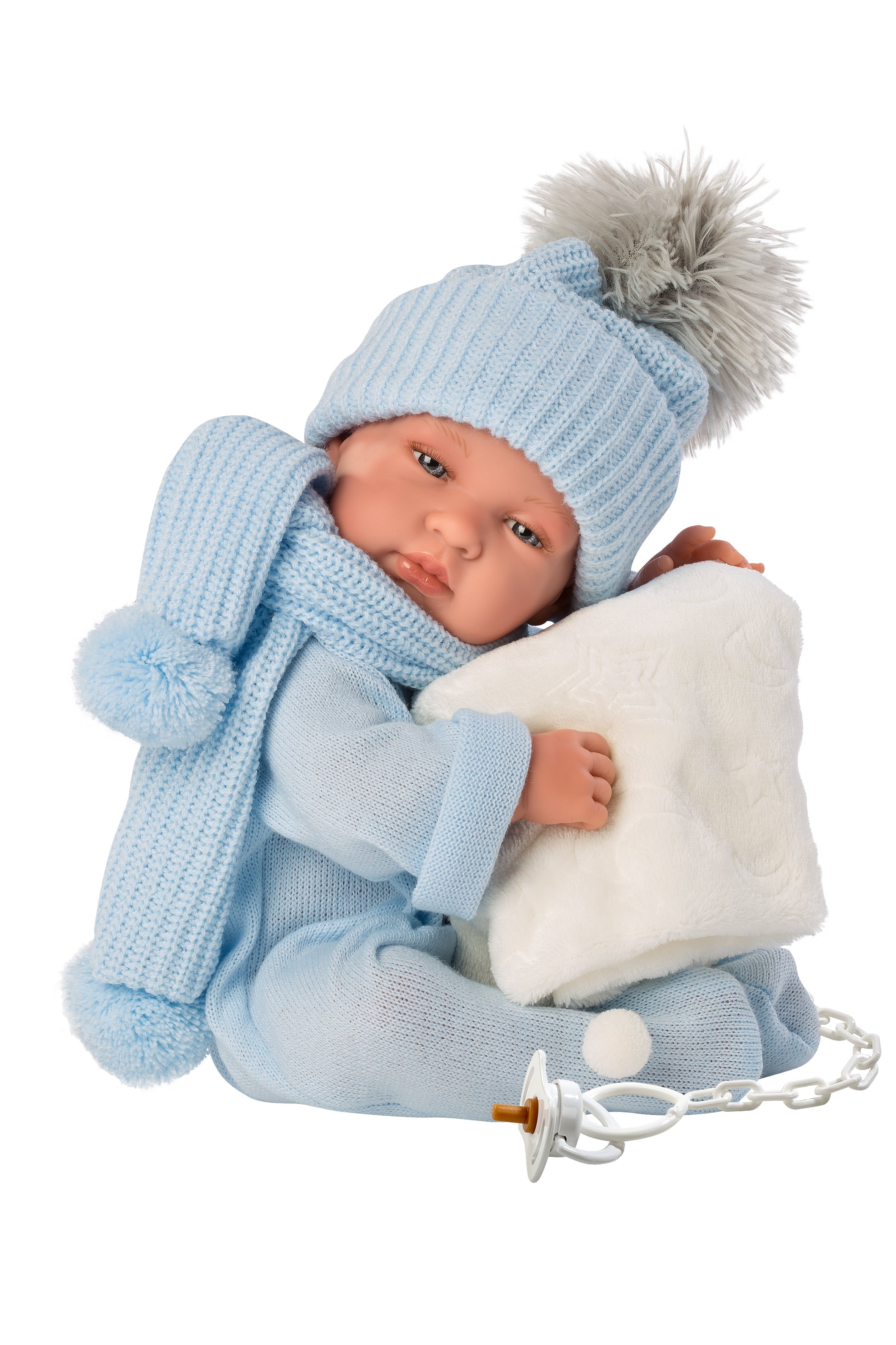 Llorens 17" Anatomically-correct Baby Doll Jackson With Blanket Dolls