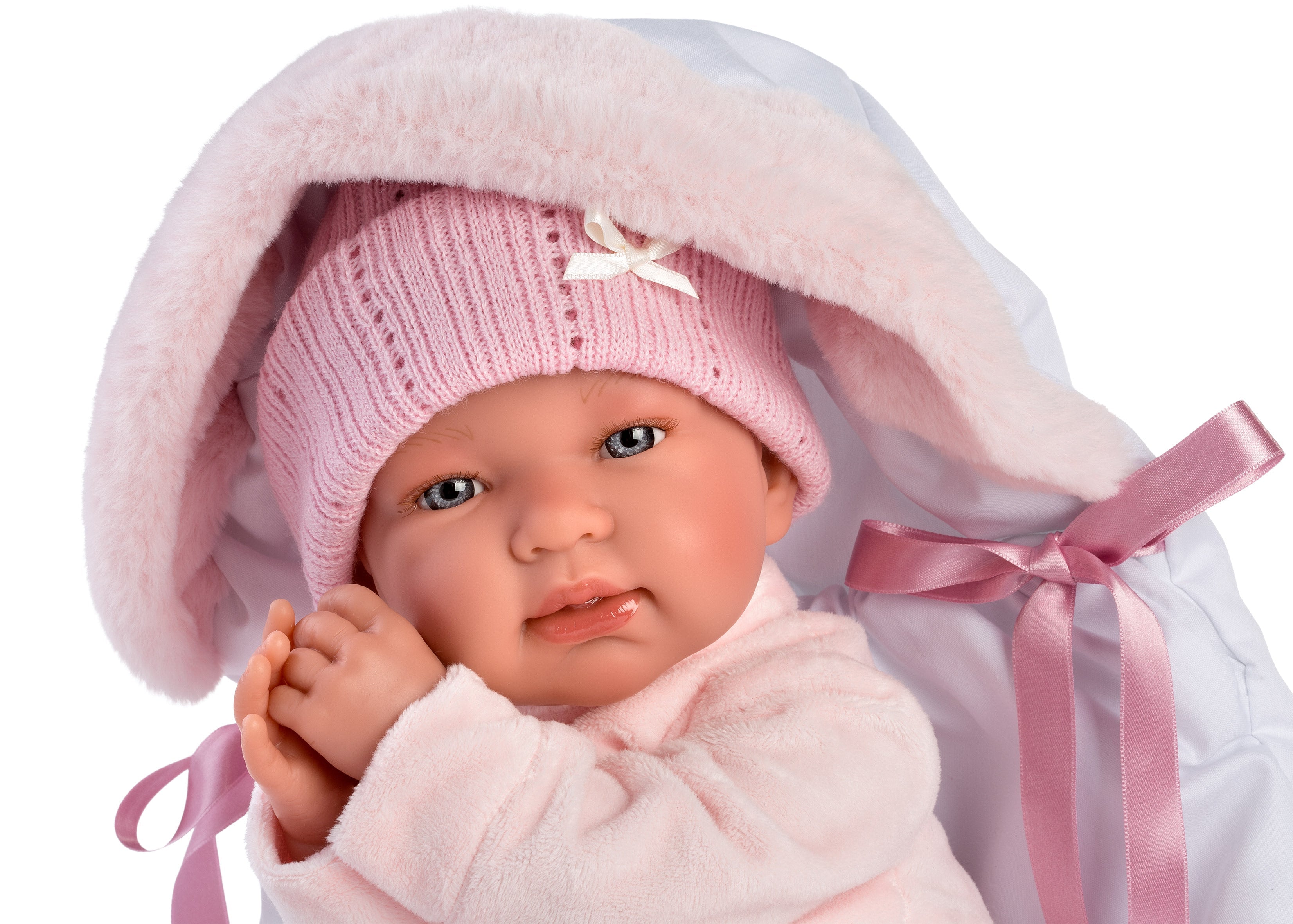 Llorens 17.3" Soft Body Crying Newborn Doll Tiffany with Blanket Dolls