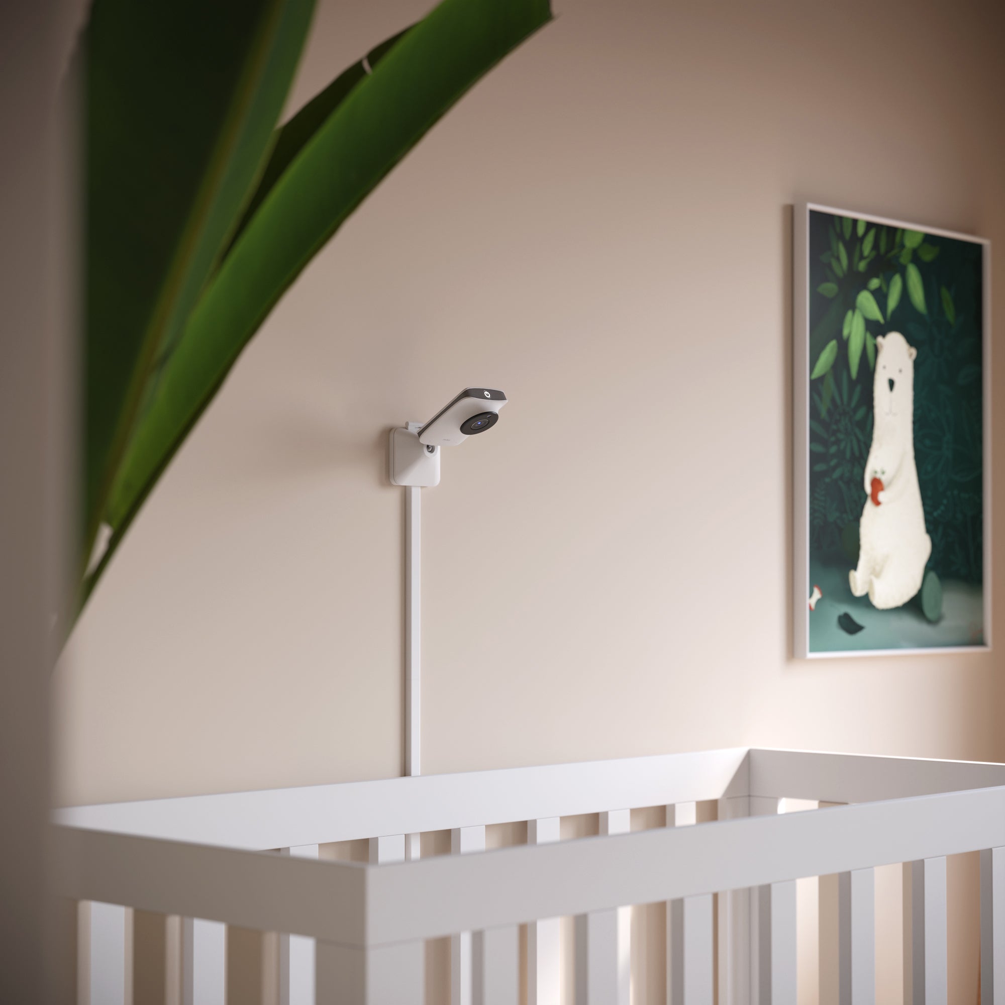 Mikucare Miku Pro Smart Baby Monitor with Wall Mount Kit