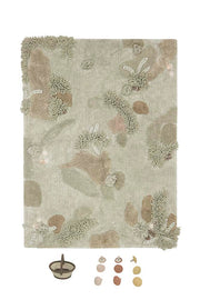 Washable Play Rug Mushroom Forest  - Mushroom hunt