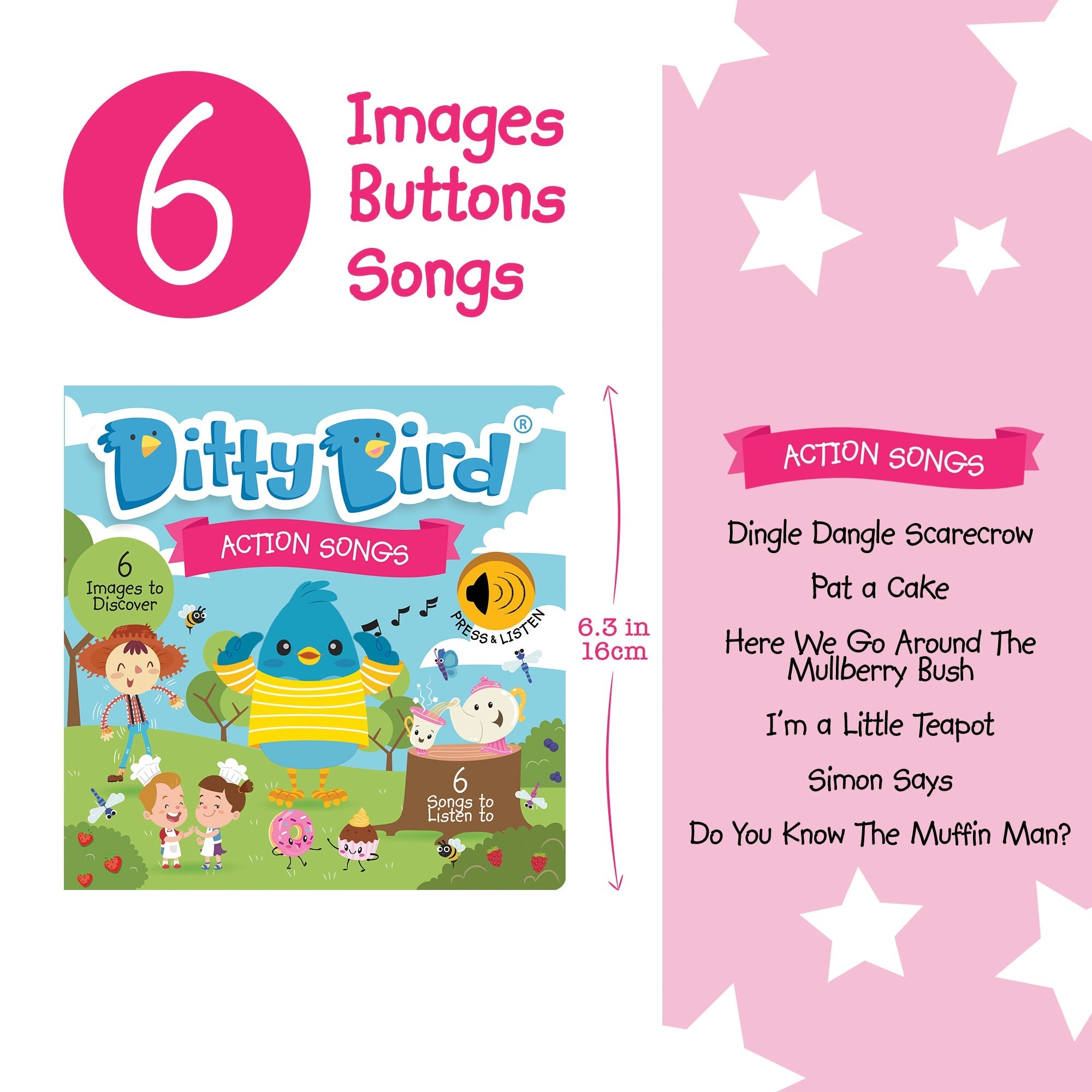 Ditty Bird Action Songs Music Books