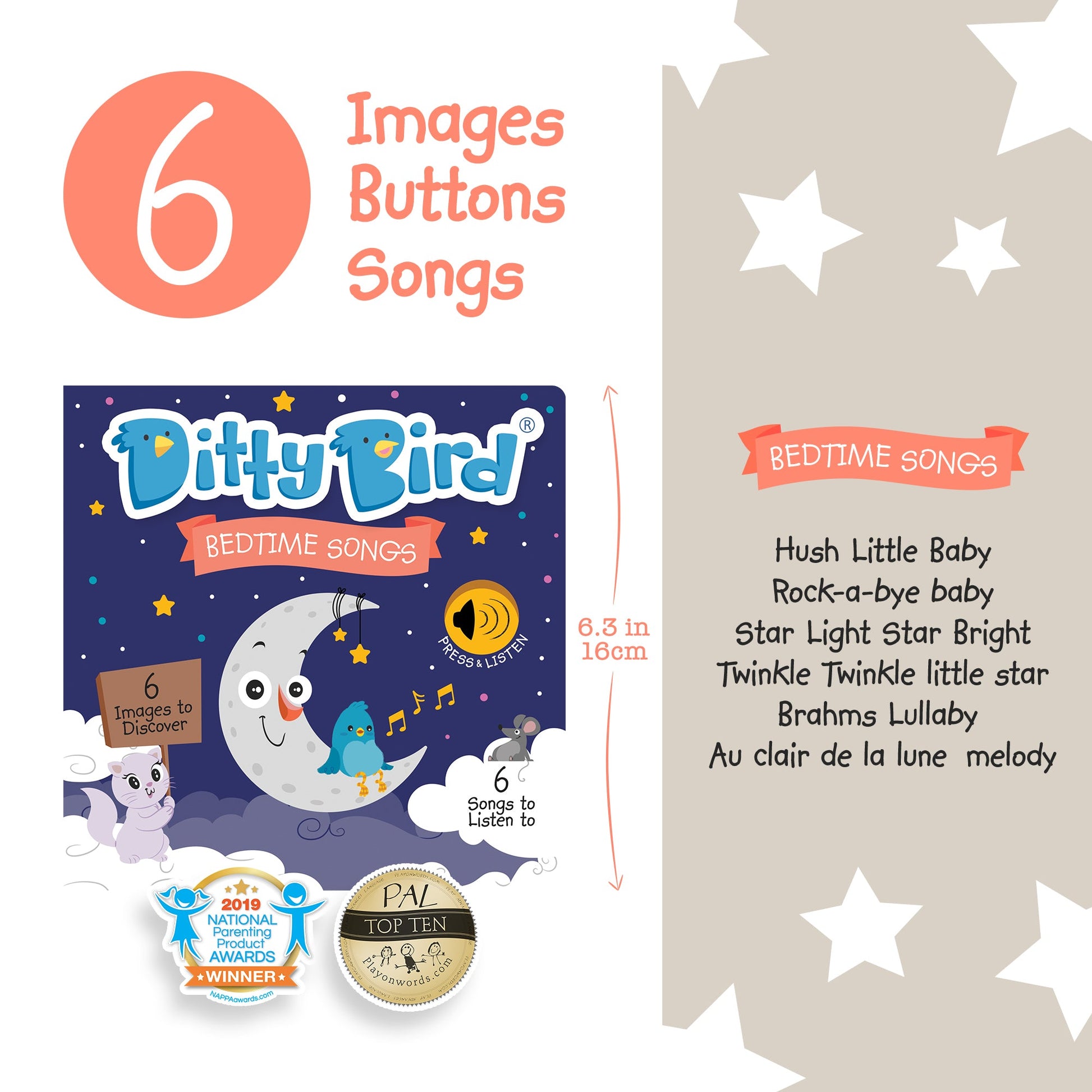 Ditty Bird Bedtime Songs Music Books