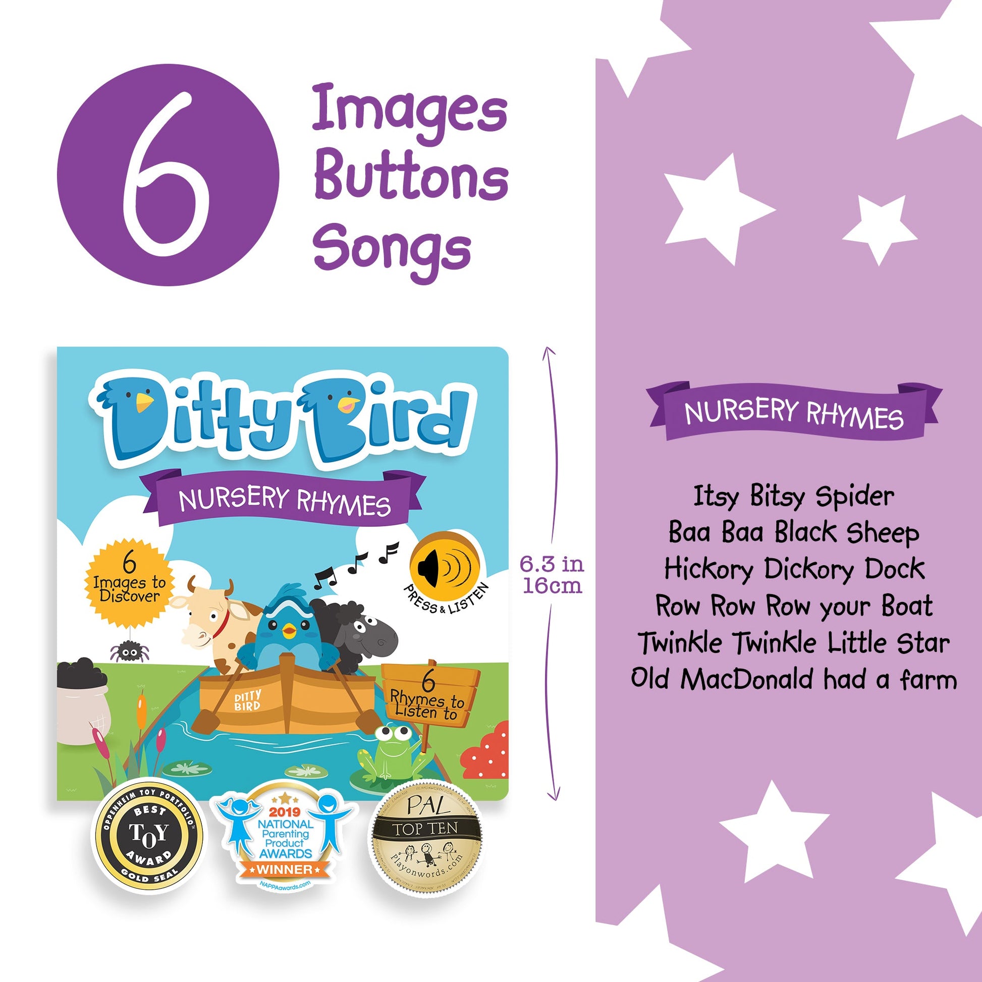 Ditty Bird Nursery Rhymes Music Books
