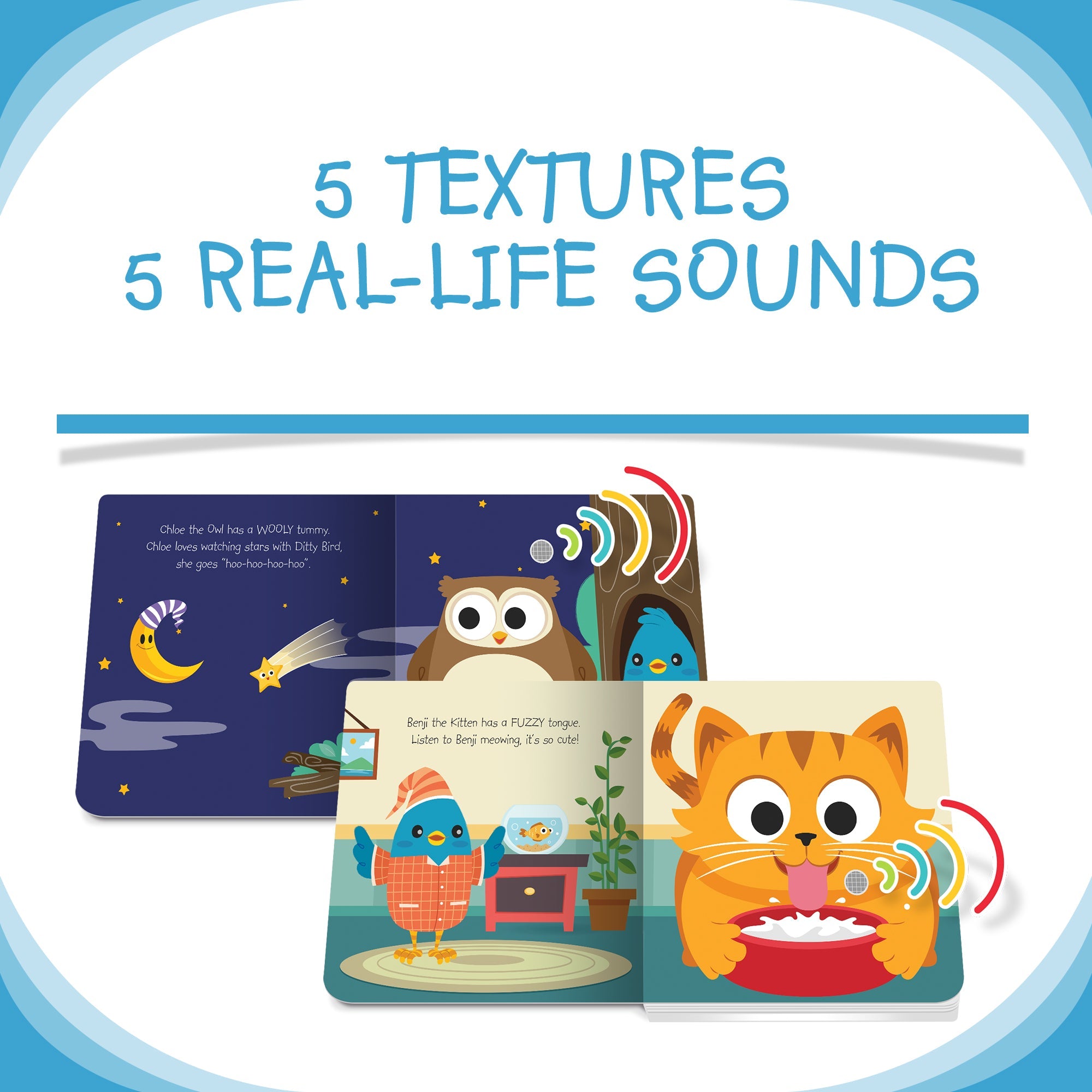 Ditty Bird Cute Animals Touch, Feel & Listen Touch and Feel Books