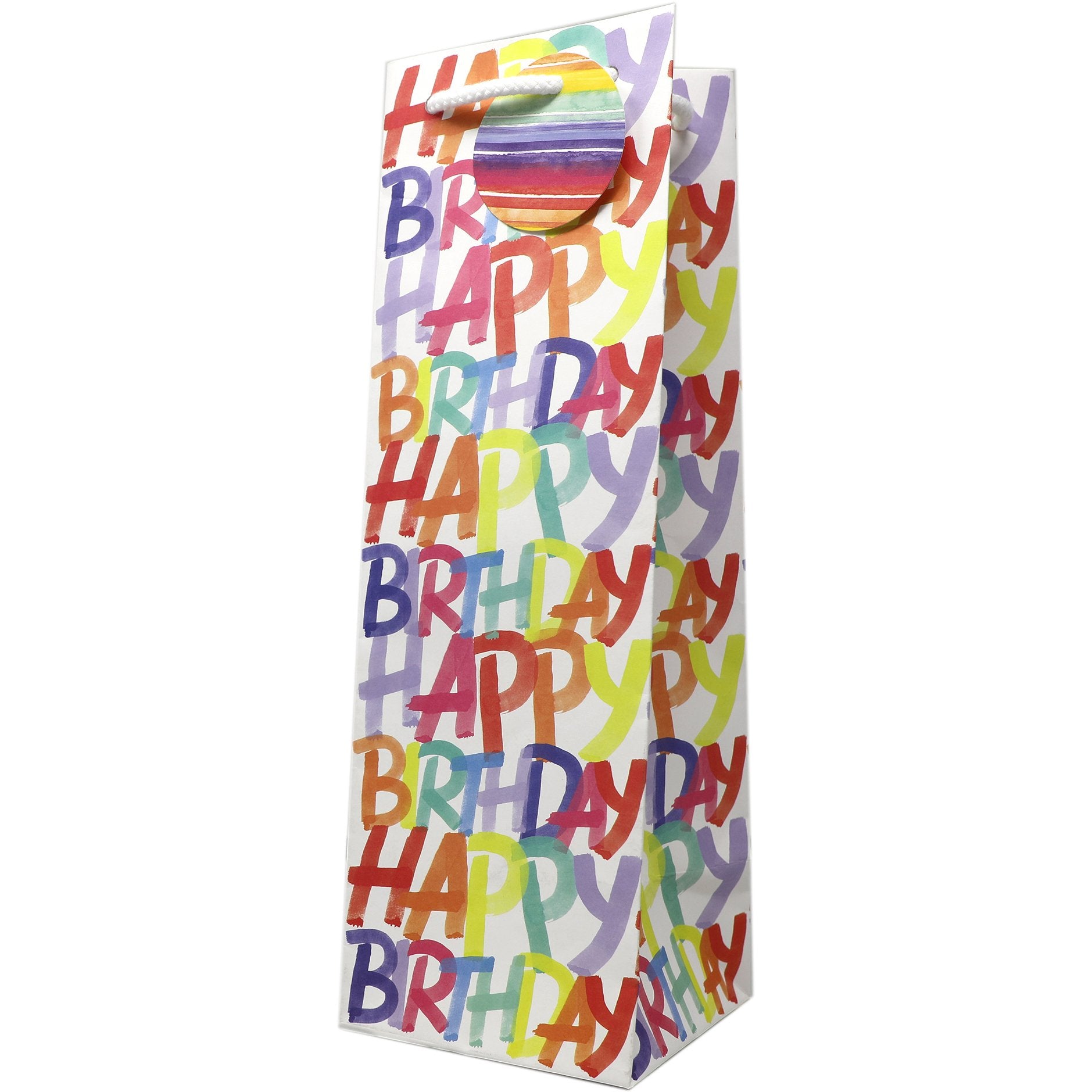 Wine Bottle Gift Bags, Rainbow Birthday