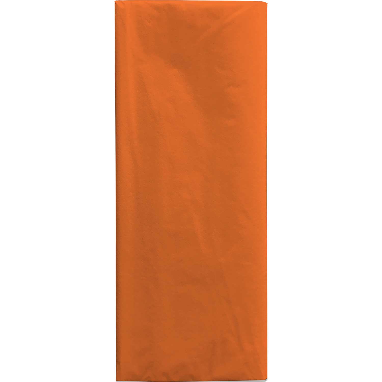 BFT27c Solid Color Orange Tissue Paper Folded Pack