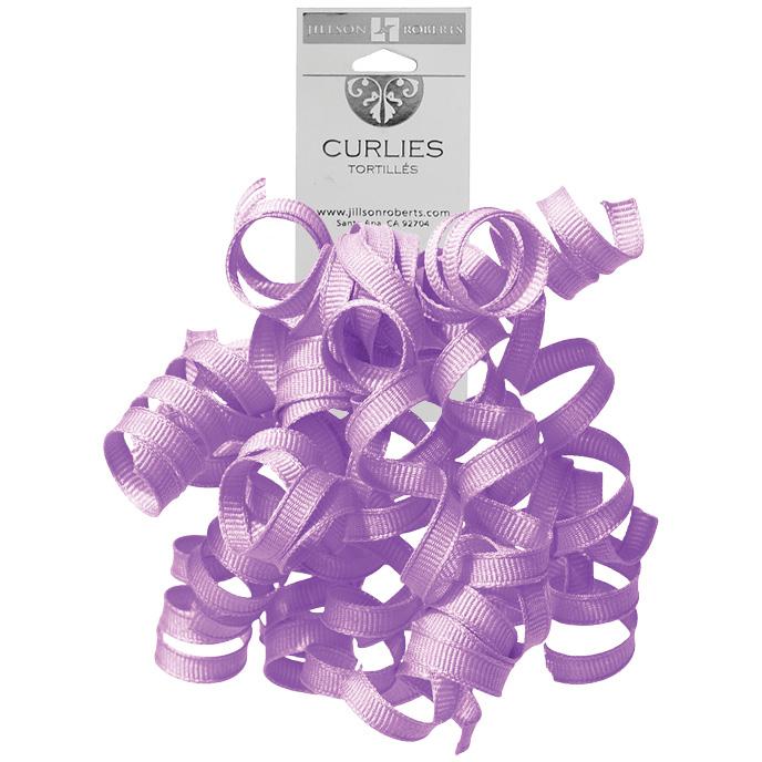 Jillson & Roberts Grosgrain Curlie Gift Bows, Lavender