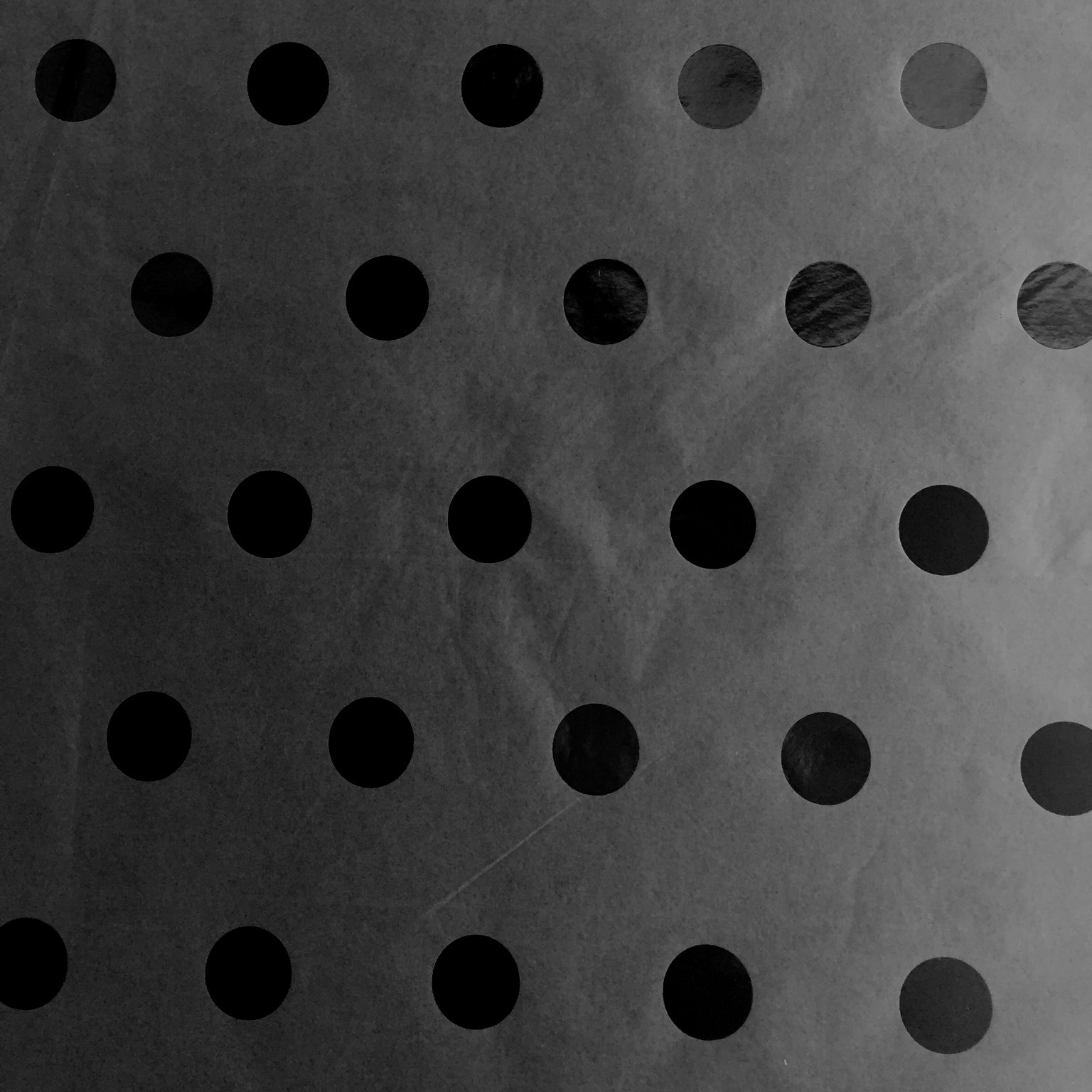 BHD21a Black Hot Dots Foil Tissue Paper Swatch