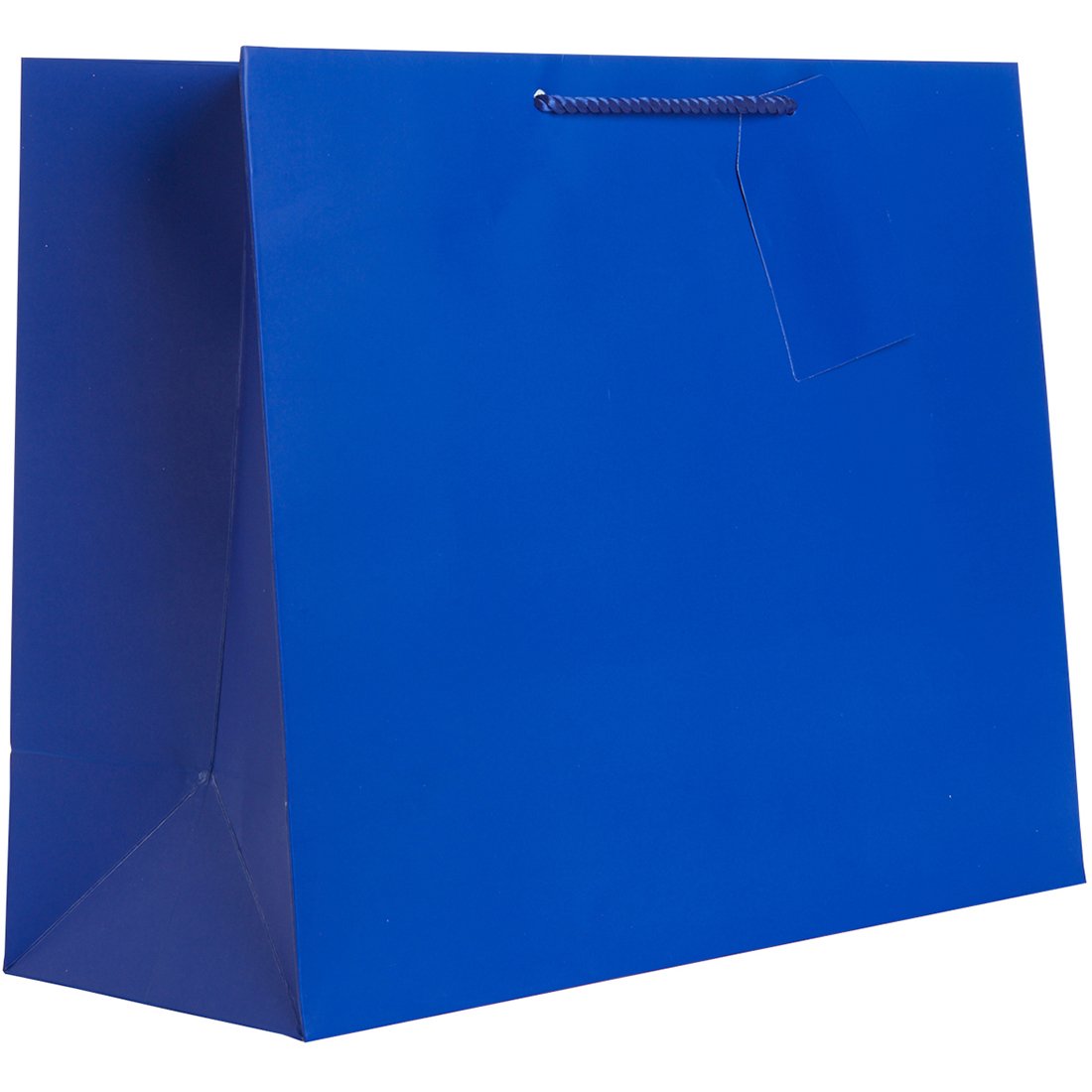 Heavyweight Solid Color Large Jumbo Gift Bags, Matte Royal Blue