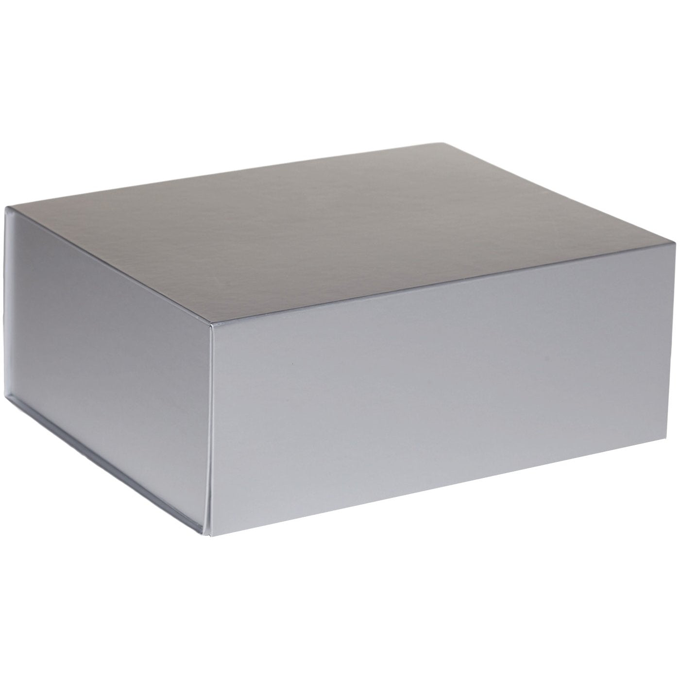 Jillson & Roberts Large Gift Box with Magnetic Closure, Metallic Silver Matte (12 Pcs)