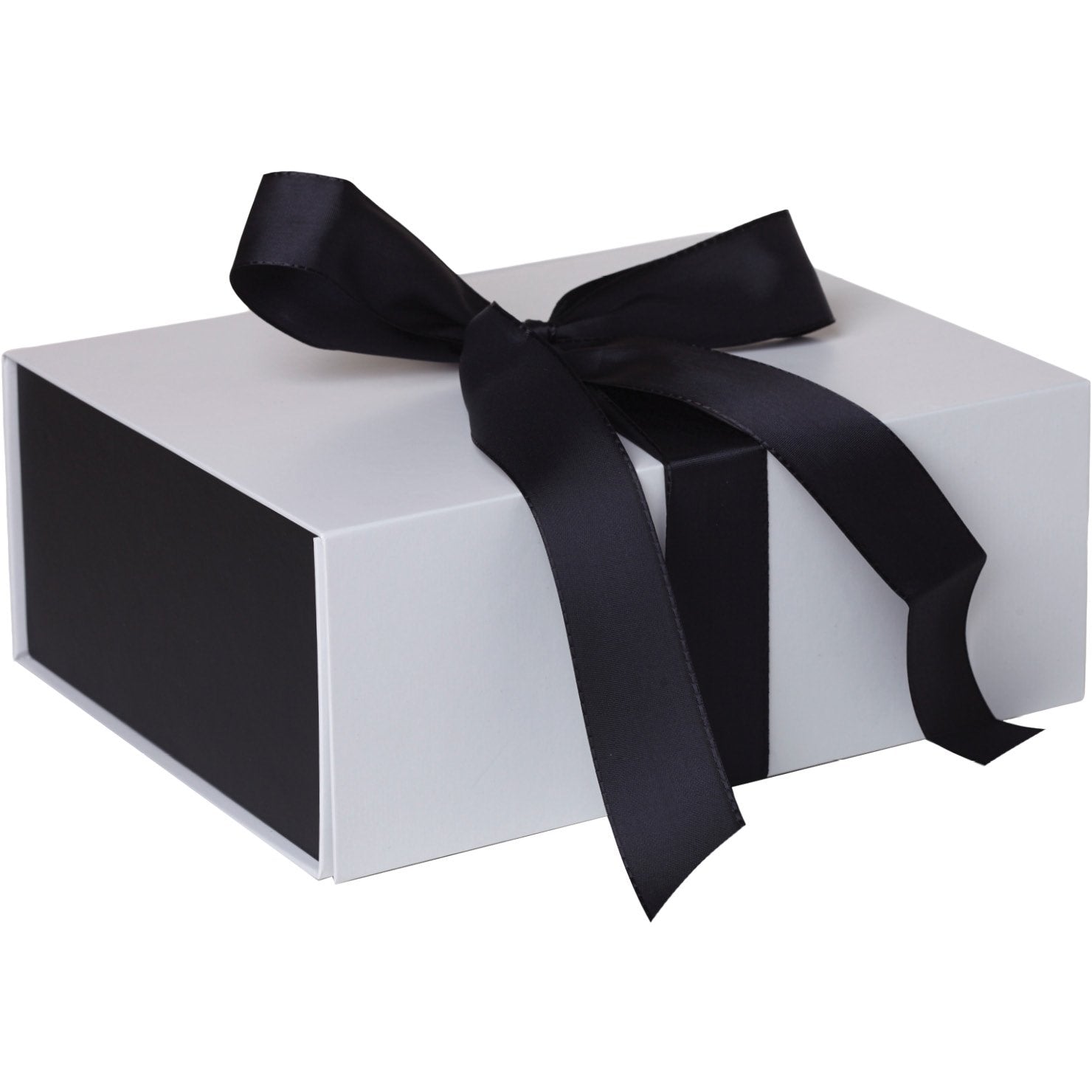 Jillson & Roberts Large Gift Box with Ribbon Tie, Sophisticate White Matte (12 Pcs)