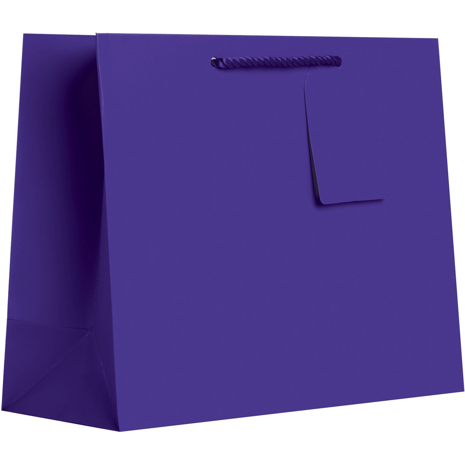 Heavyweight Solid Color Large Gift Bags, Matte Purple