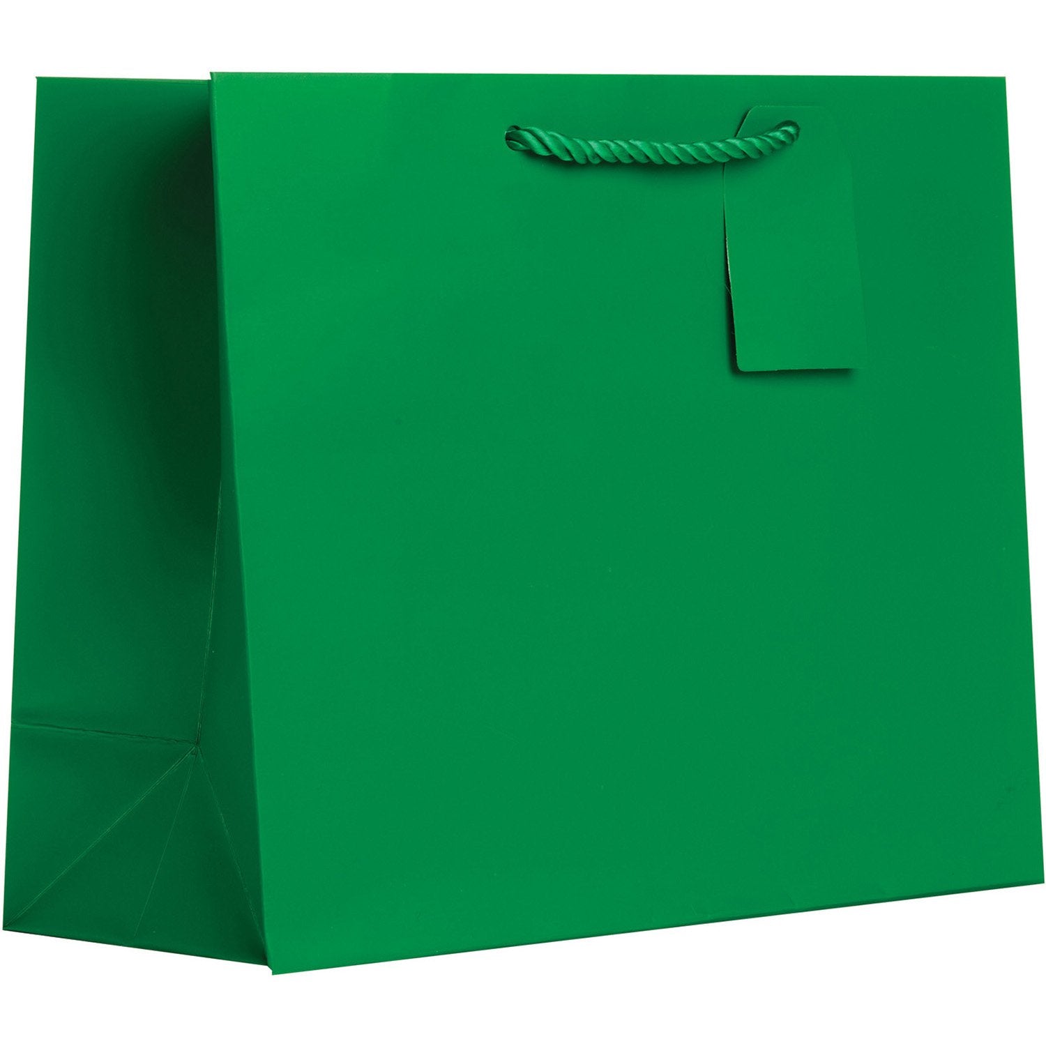 Heavyweight Solid Color Large Gift Bags, Matte Green