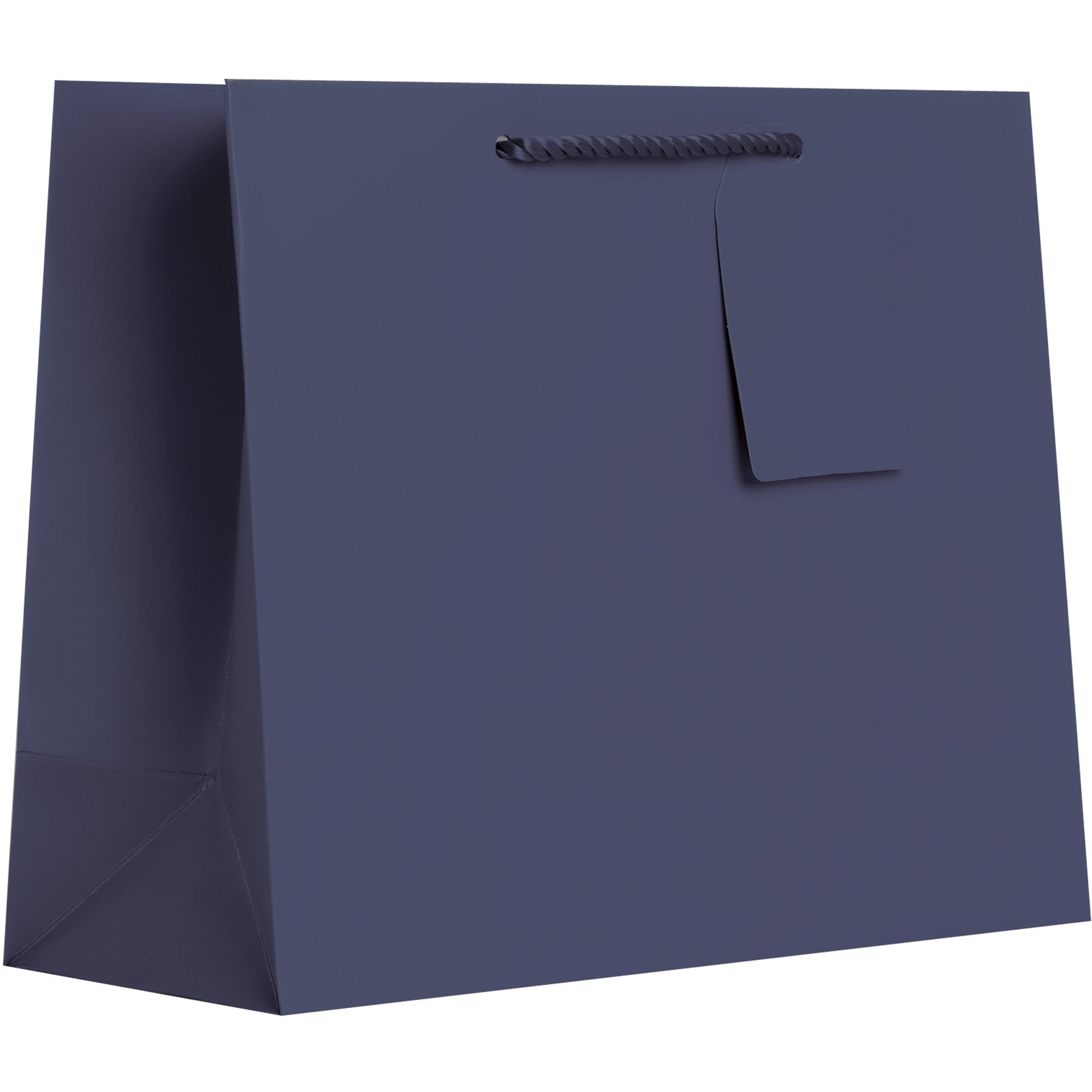 Heavyweight Solid Color Large Gift Bags, Matte Navy Blue