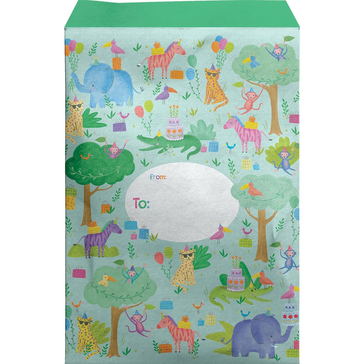 Large Printed Padded Mailing Envelopes, Jungle Party