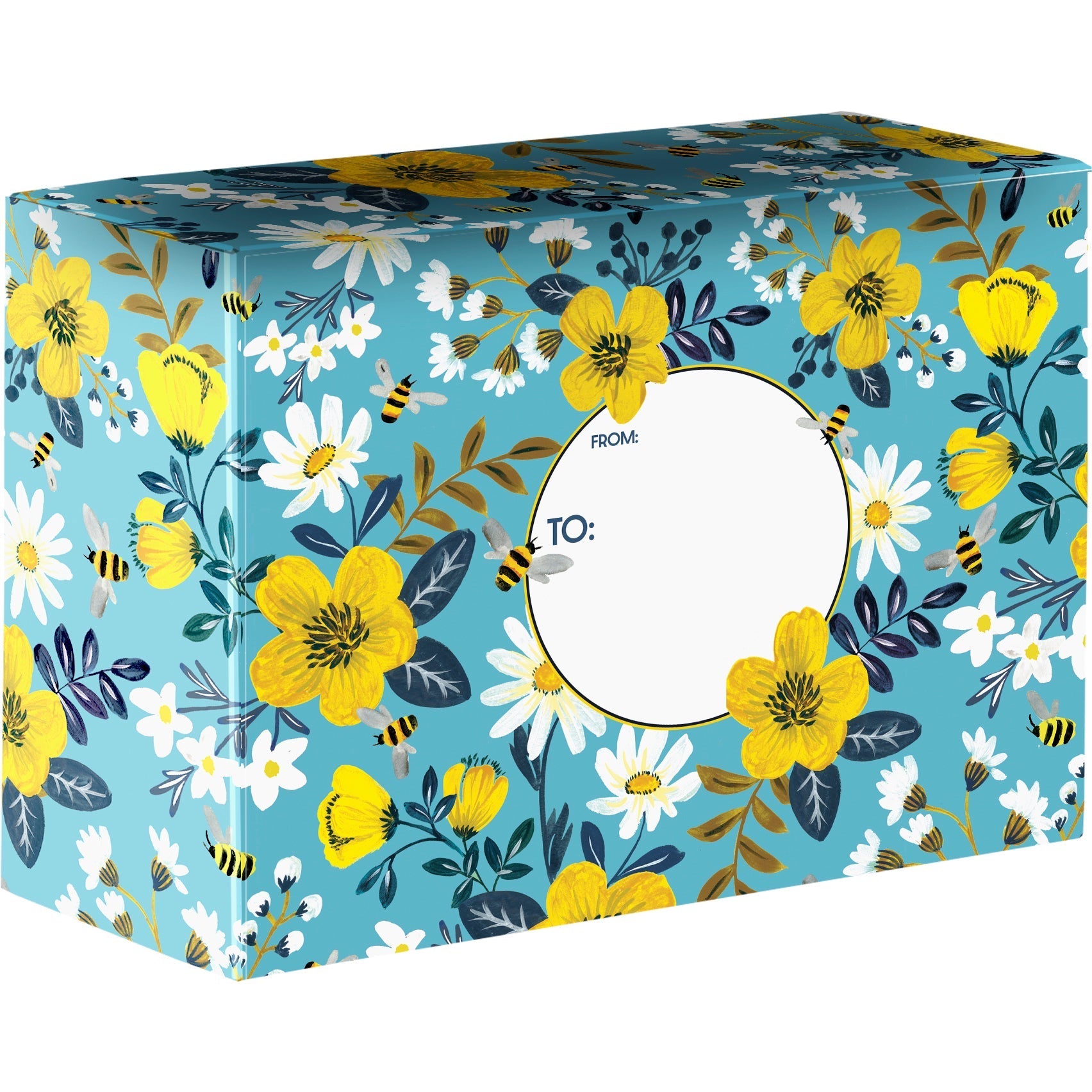 Daisies & Bees Medium Floral Printed Gift Mailing Boxes
