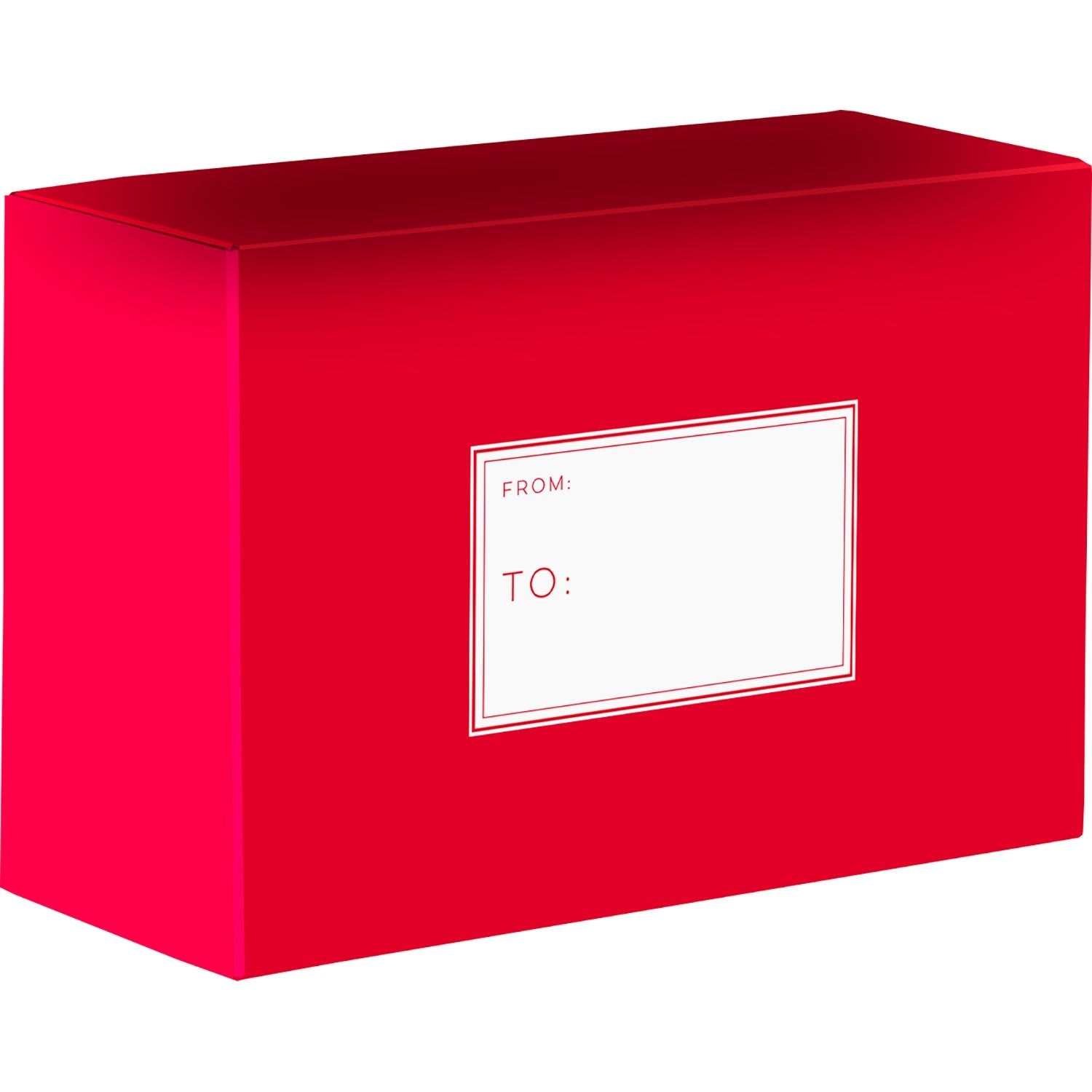 Red Medium Printed Gift Mailing Boxes