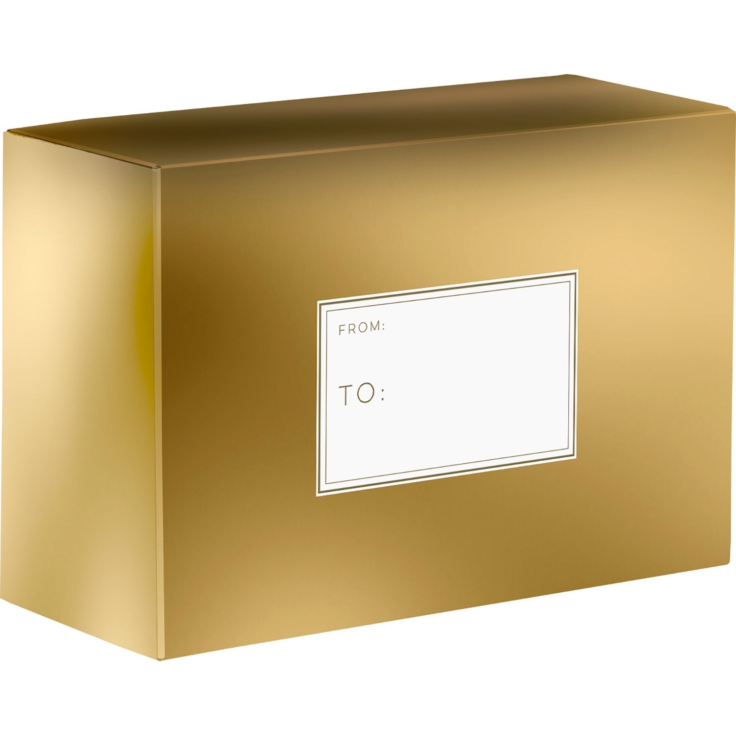 Metallic Gold Medium Printed Gift Mailing Boxes