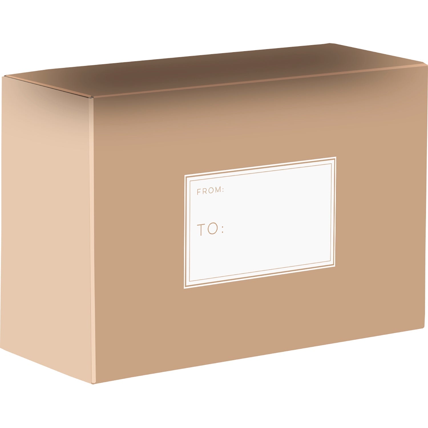 Natural Medium Printed Gift Mailing Boxes