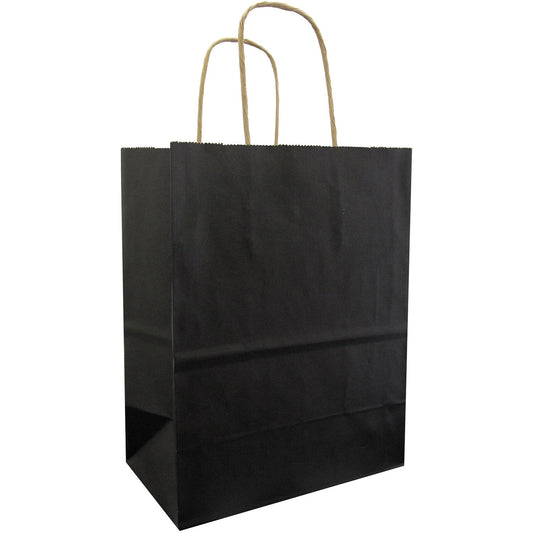 Jillson & Roberts Medium Kraft Bags, Black