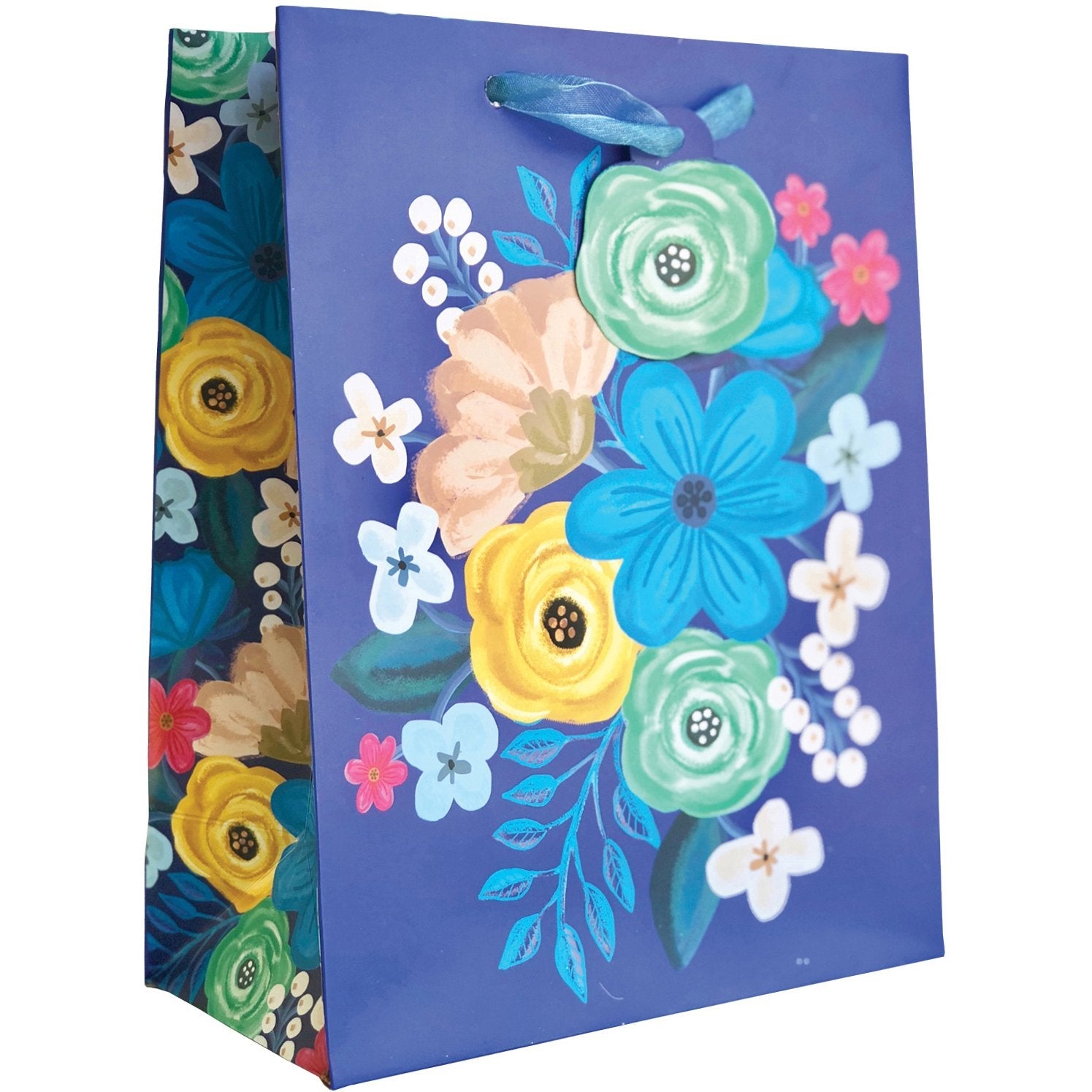 Medium Floral Gift Bags, Gypsy Floral Blue