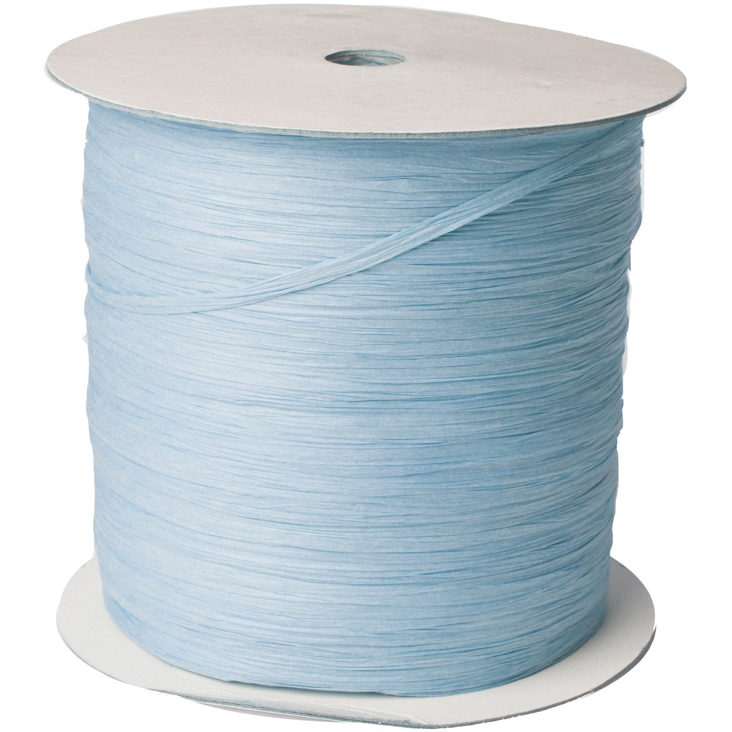 Jillson & Roberts Paper Raffia Ribbon, 1/4" Wide x 1000 Yards, Pastel Blue