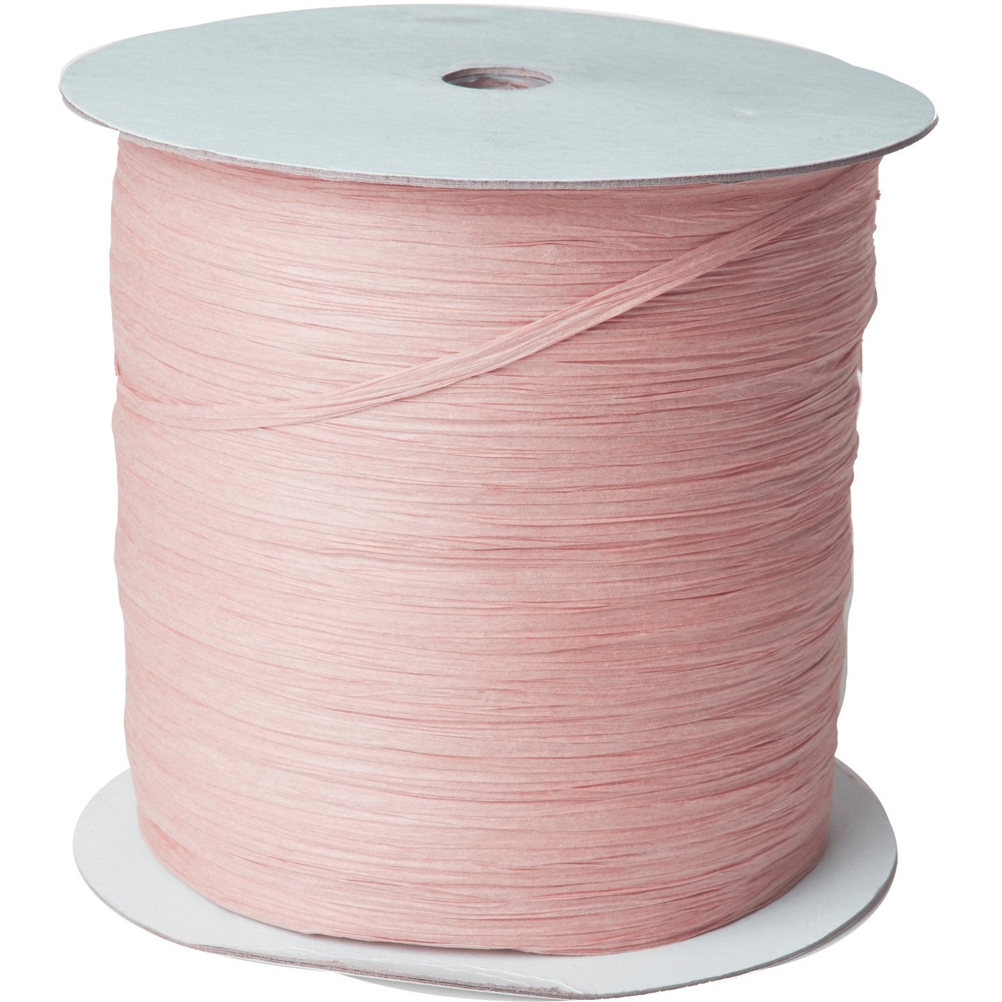 Jillson & Roberts Paper Raffia Ribbon, 1/4" Wide x 1000 Yards, Pastel Pink
