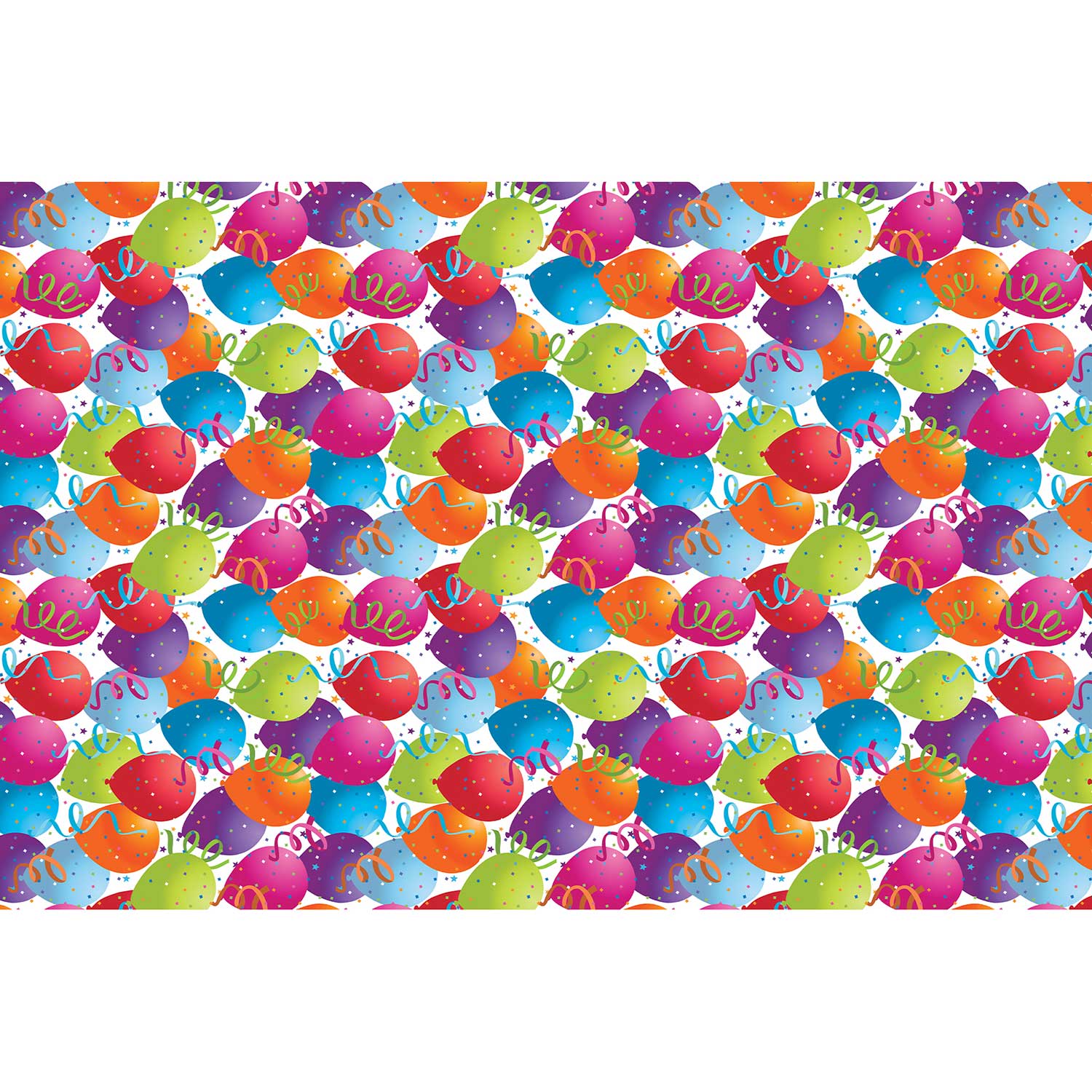 BPT139d Colorful Rainbow Birthday Balloons Tissue Paper Full Sheet