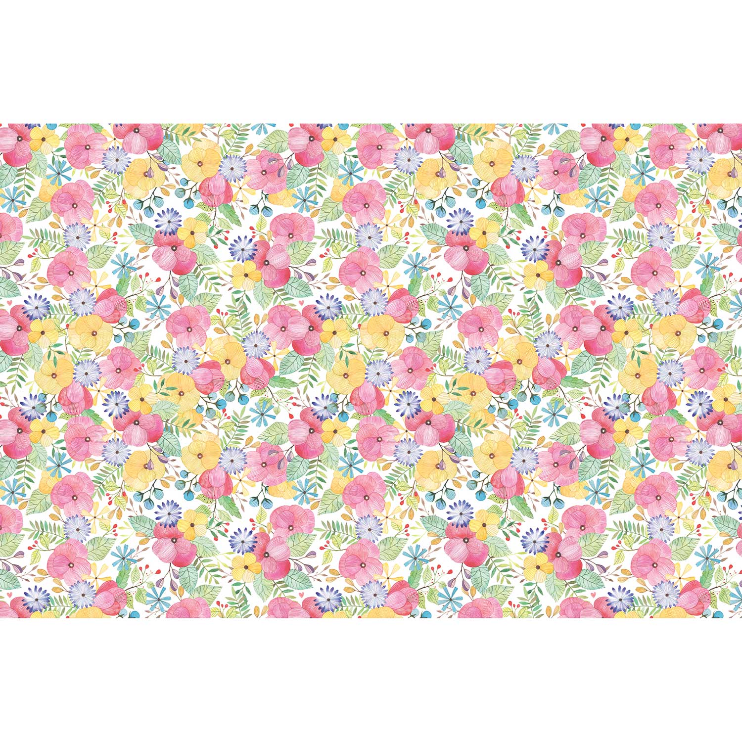 BPT145d Colorful Flower Petals Gift Tissue Paper Full Sheet