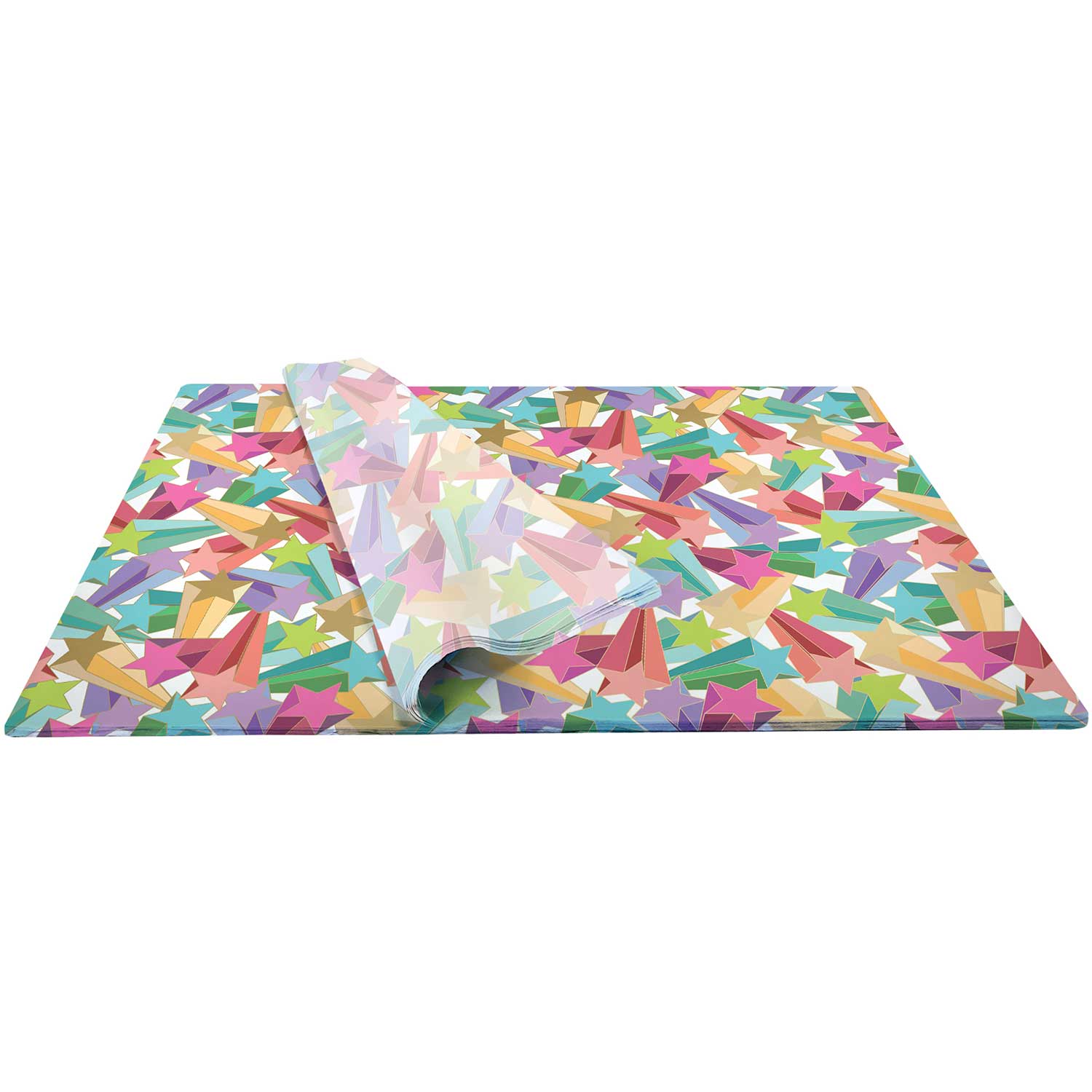 BPT149b Rainbow Star Tissue Paper Bulk