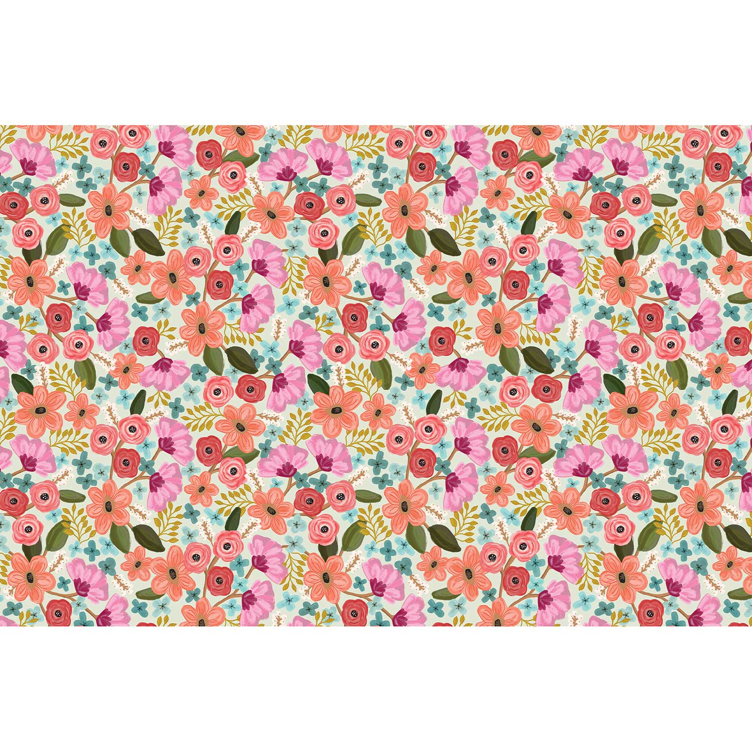 BPT209d Colorful Flowers Gift Tissue Paper Full Sheet