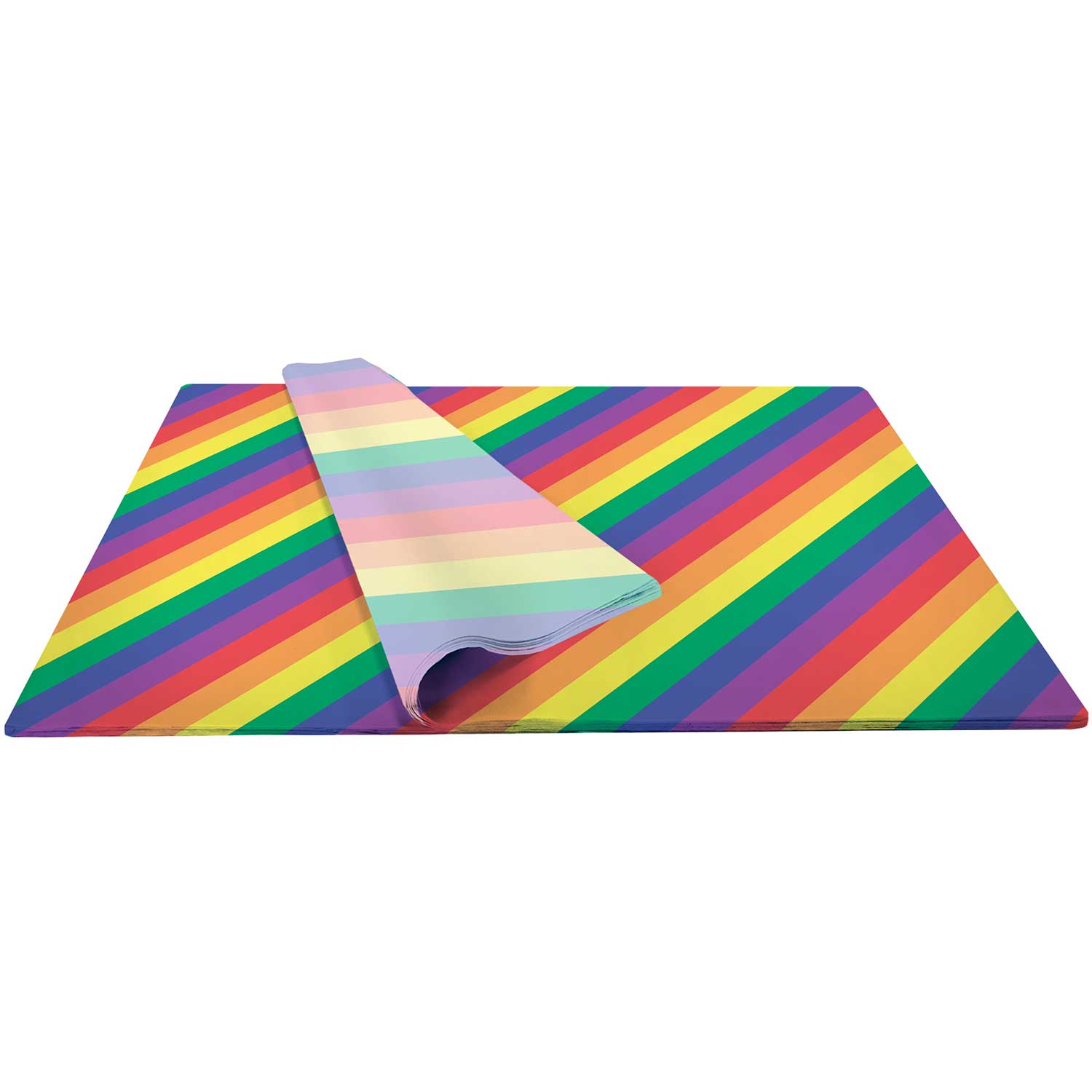 Rainbow Stripe 20 x 30 Gift Tissue Paper, 24 Folded Sheets