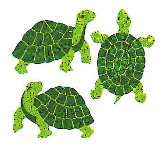 Bulk Roll Prismatic Stickers, Mini Turtles (100 Repeats)