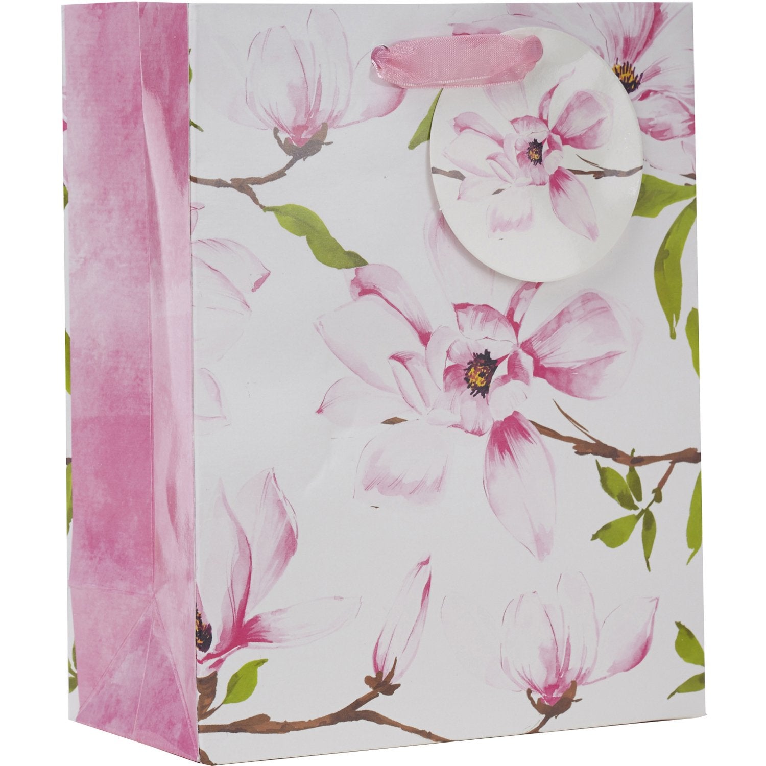 Small Gloss Floral Gift Bags, Magnolia