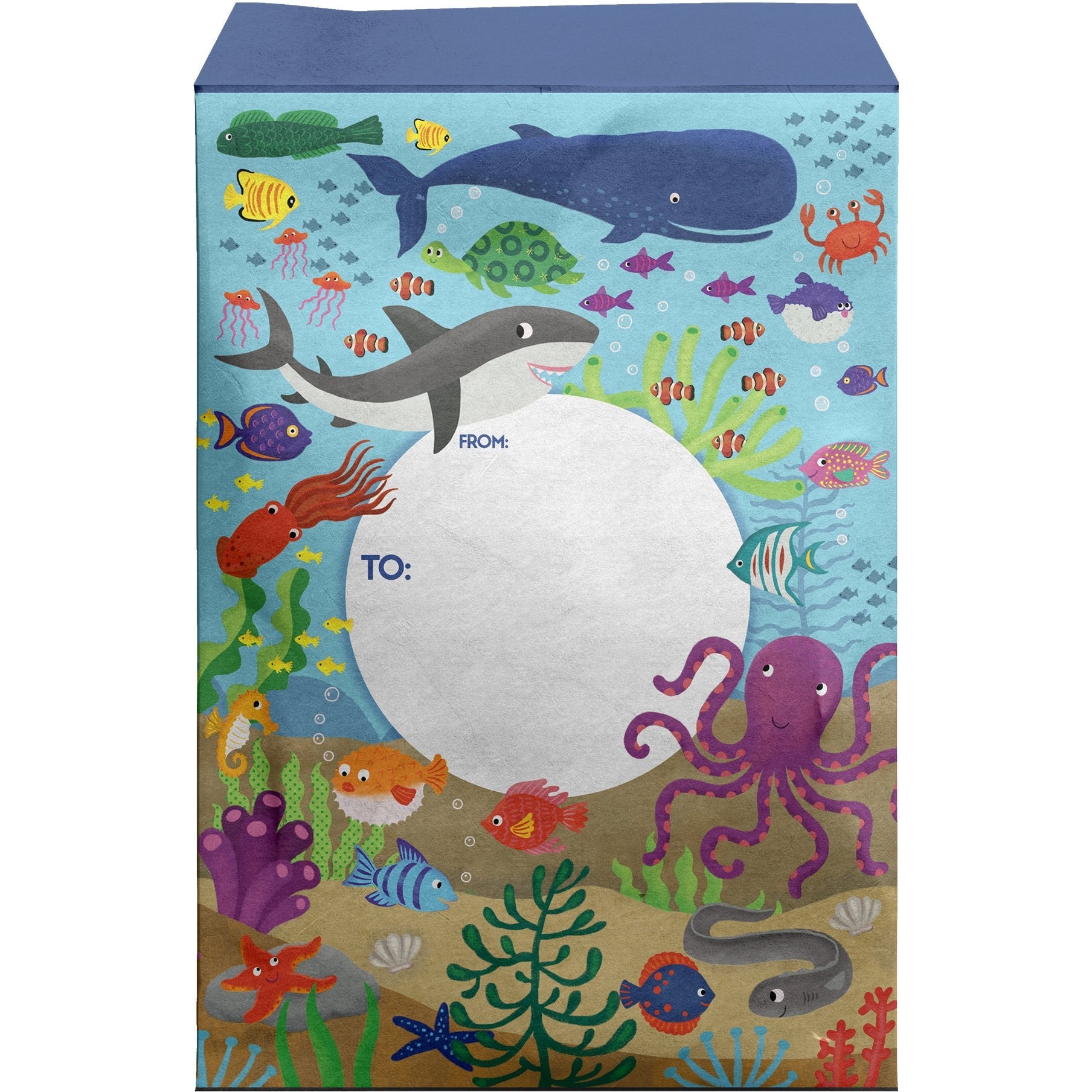 Small Kids Printed Padded Mailing Envelopes, Ocean Friends